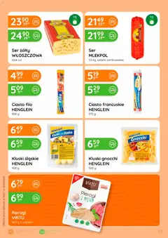 Pogląd oferty "Eurocash gazetka" - ważna od 17.09.2026 | Strona: 22 | Produkty: Ciasto filo, Ciasto francuskie, Pierogi z mięsem, Kluski śląskie