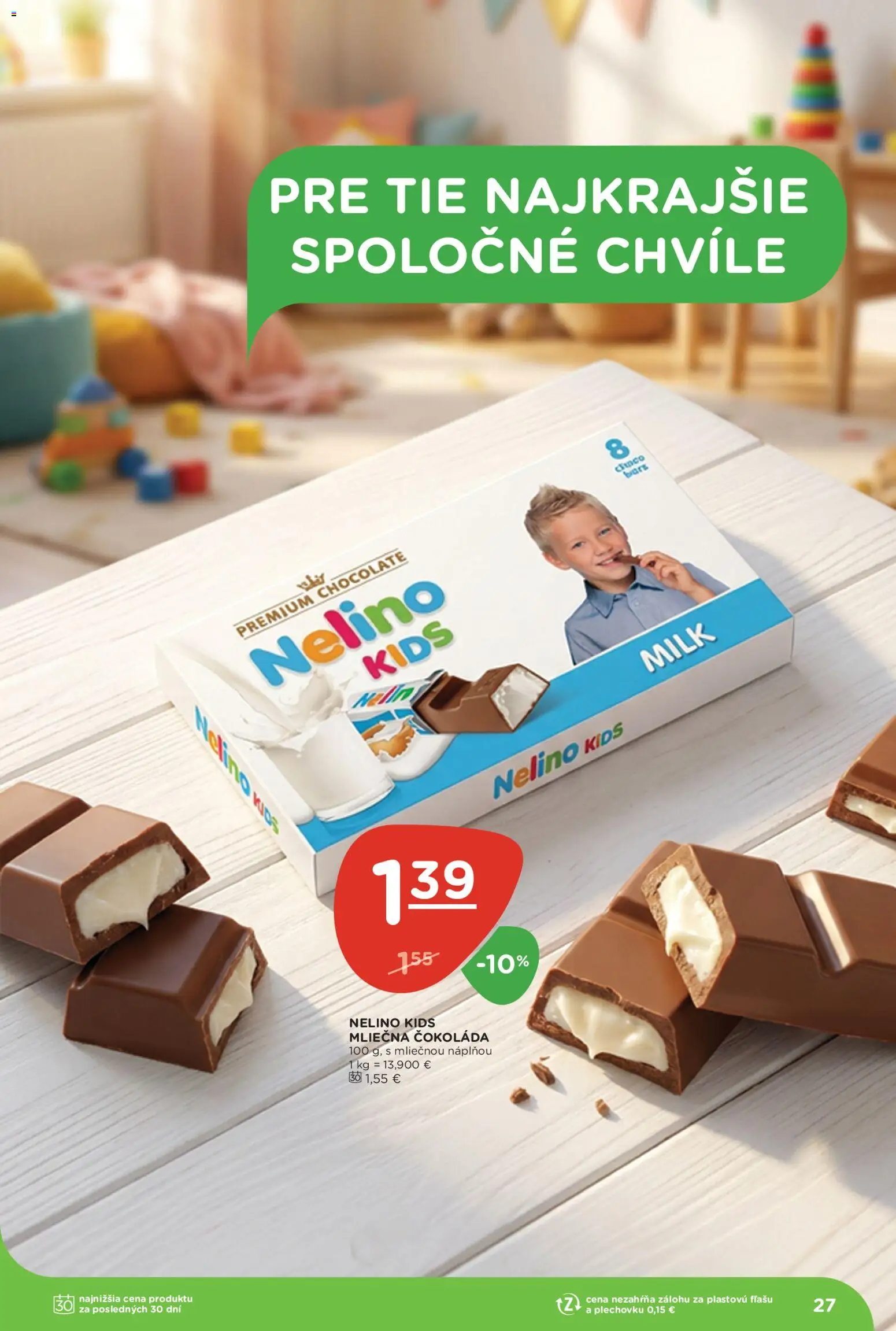 Nové Terno akcie – leták je platný od 16.07.2026 | Strana: 27 | Produkty: Čokoláda