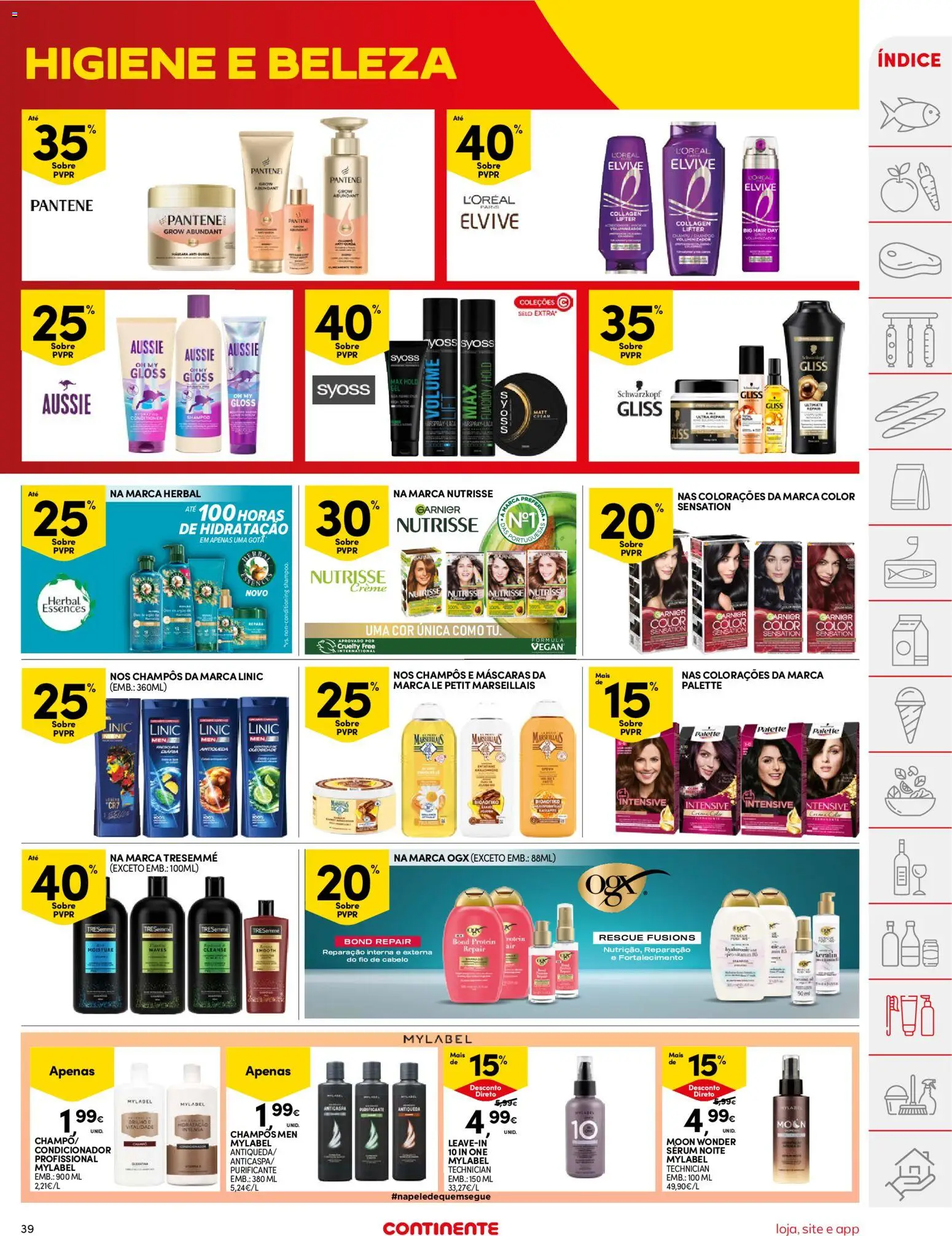Continente folheto │ válido de 16.06.2026 | Página: 39 | Produtos: Gloss, Shampoo, Sérum, Creme