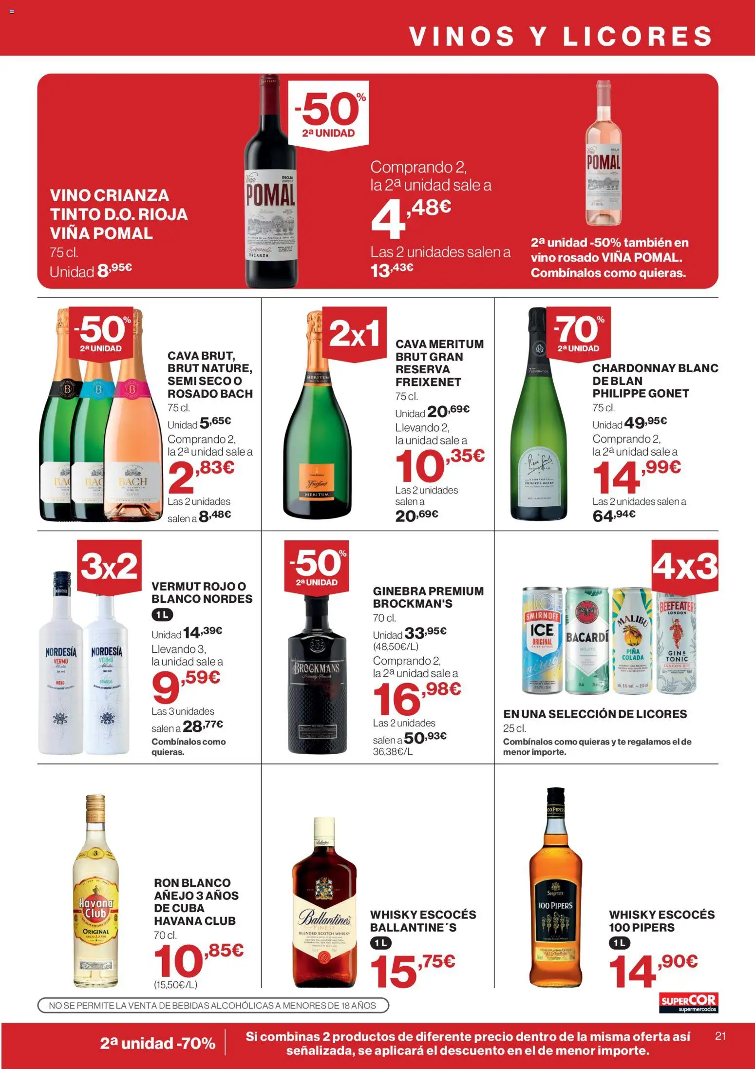 Supercor Canarias │ válido desde el 06.05.2026 | Página: 21 | Productos: Vino rosado, Vino, Piña, Whisky