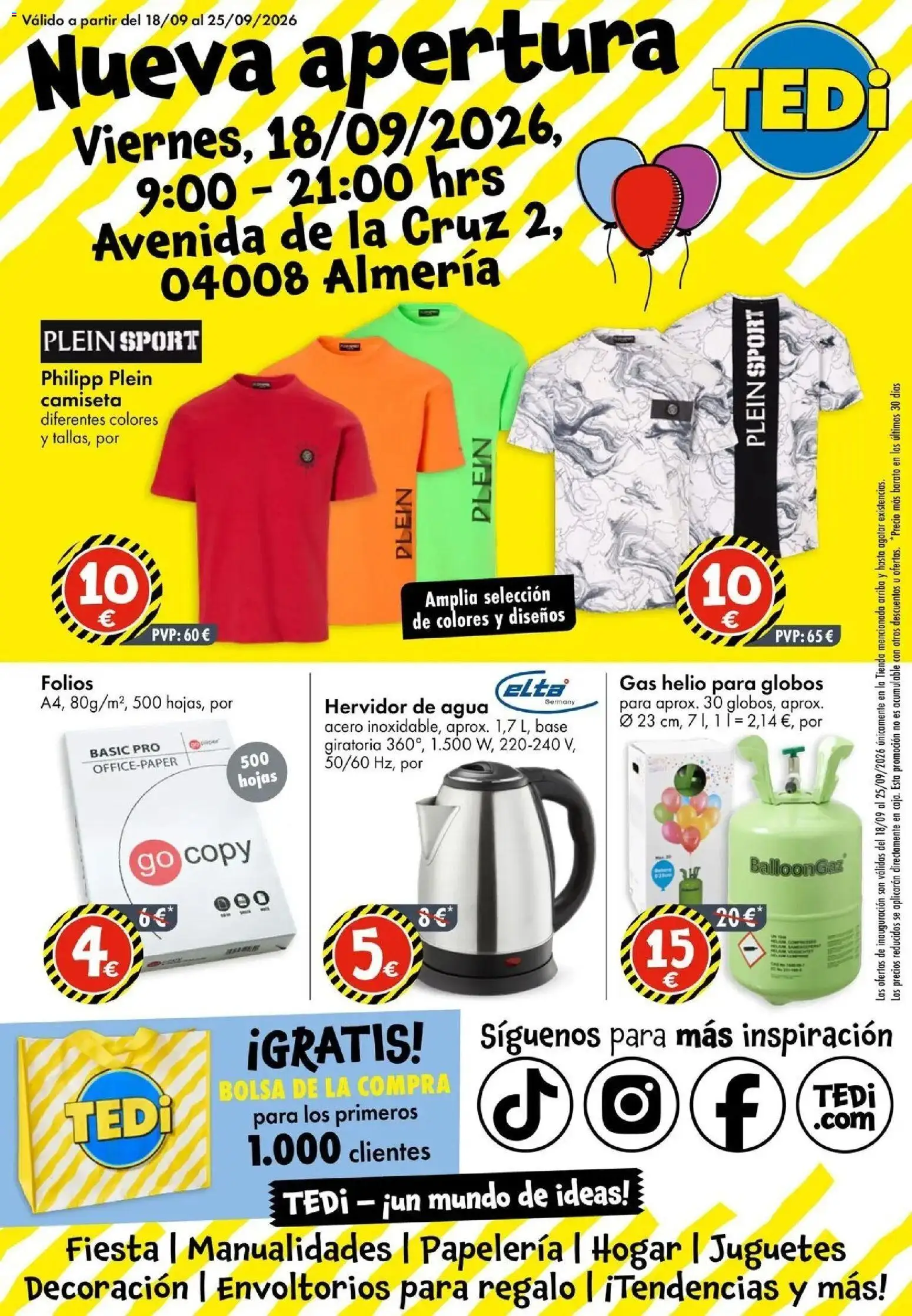 TEDi Folleto 18/09/2026 - 24/09/2026 | Página: 1 | Productos: Juguetes, Bolsa, Decoración, Agua