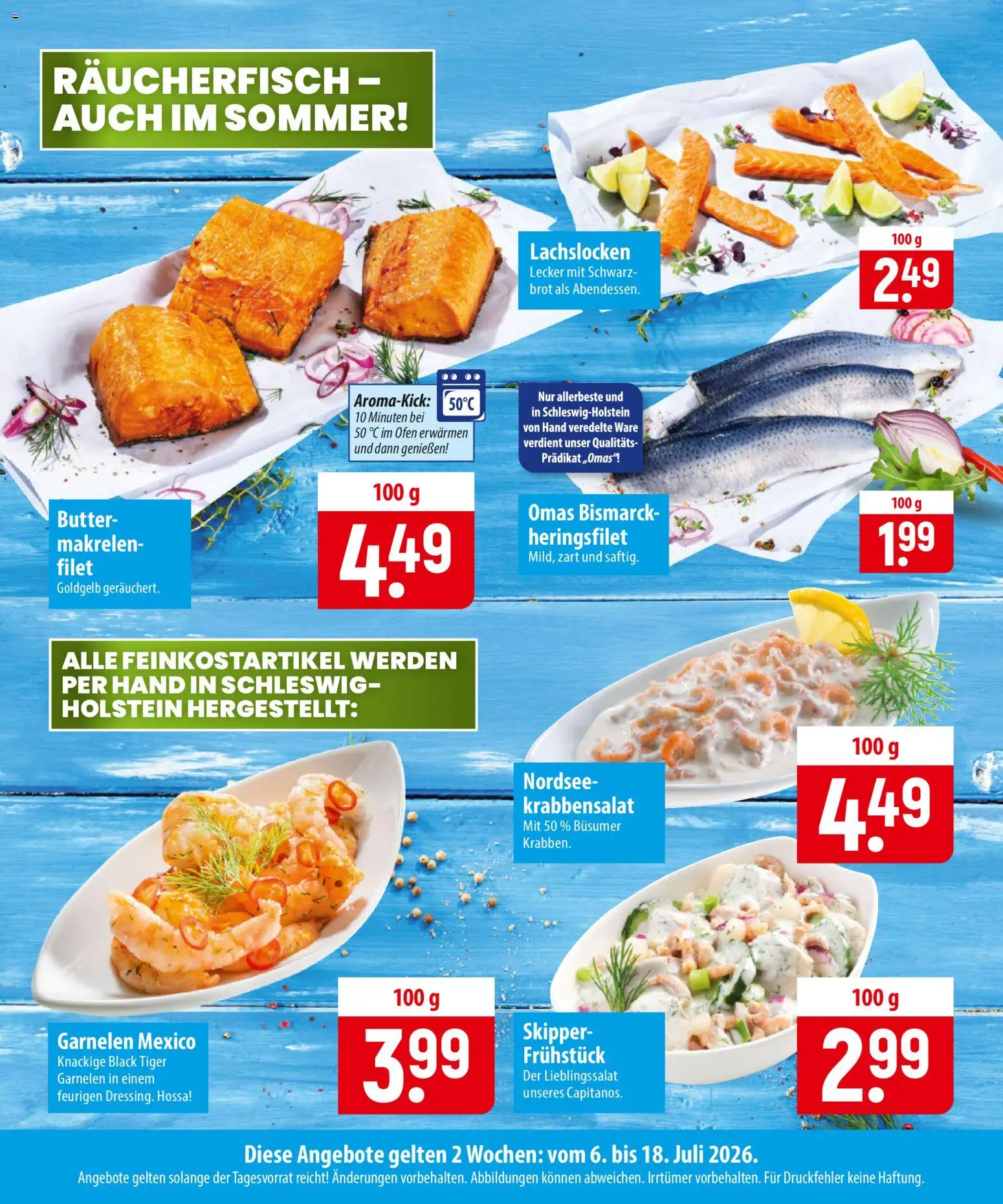 Famila  Fischmarkt – gültig ab 06.07.2026 | Seite: 2 | Produkte: Ofen, Butter, Garnelen, Brot