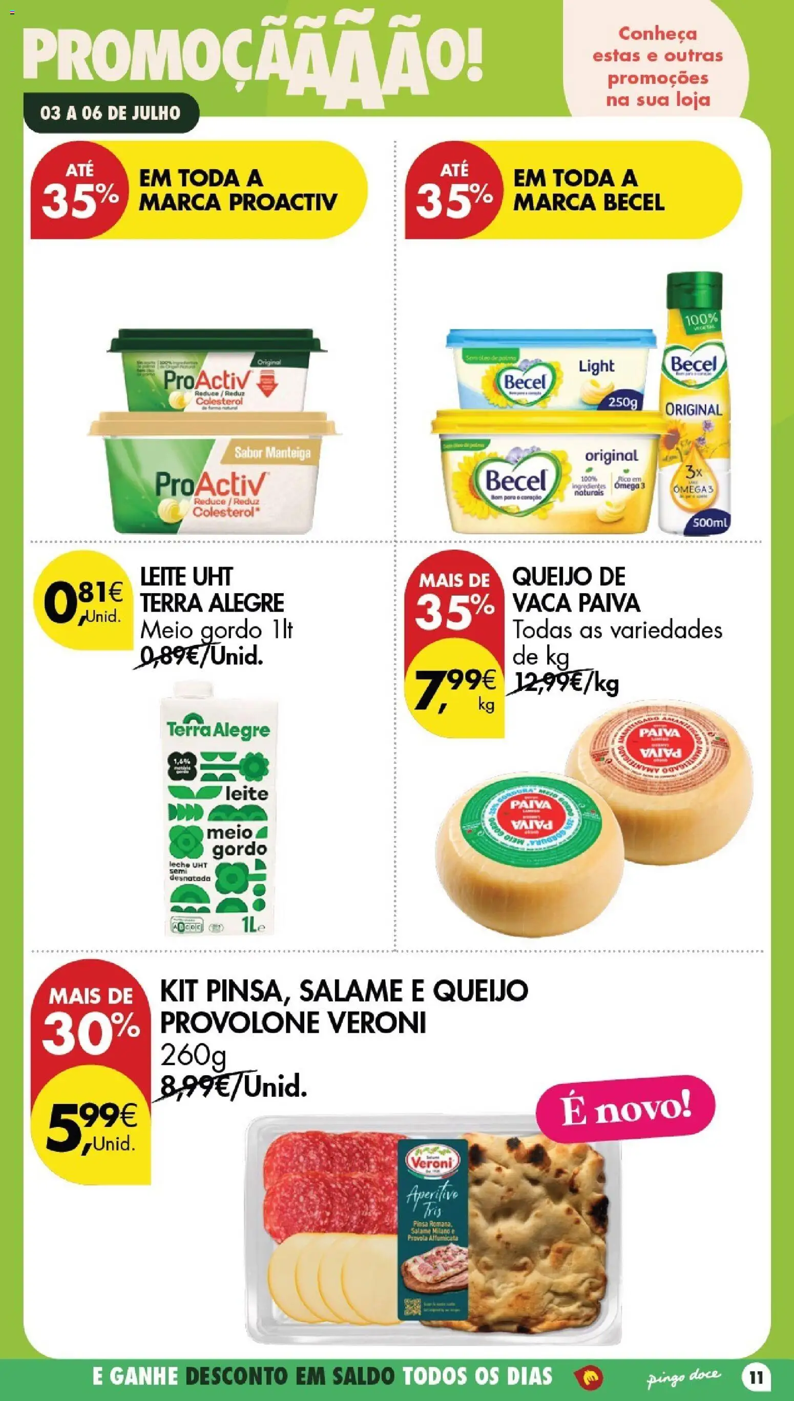 Pingo Doce Poupe este Fim de Semana │ válido de 03/07/2026 | Página: 9 | Produtos: Ômega 3, Leite, Manteiga, Salame