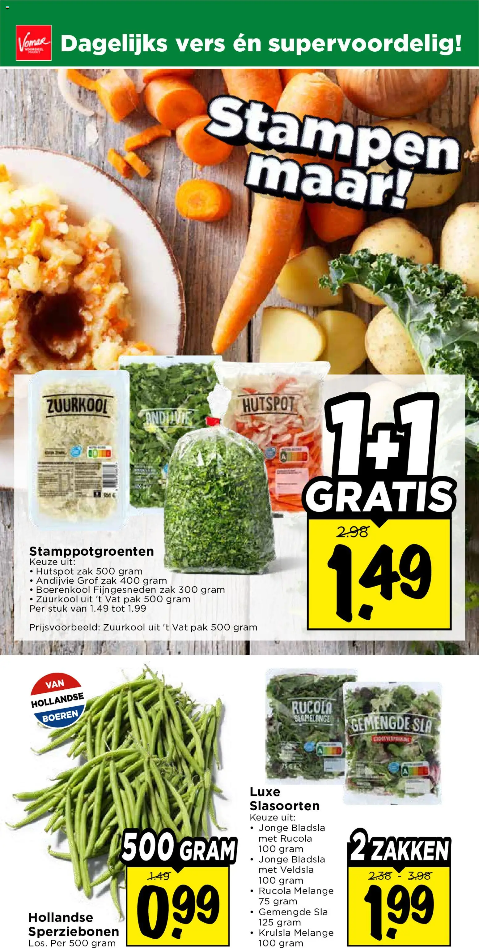 {H1} | Pagina: 22 | Producten: Boerenkool, Rucola, Zuurkool, Zak
