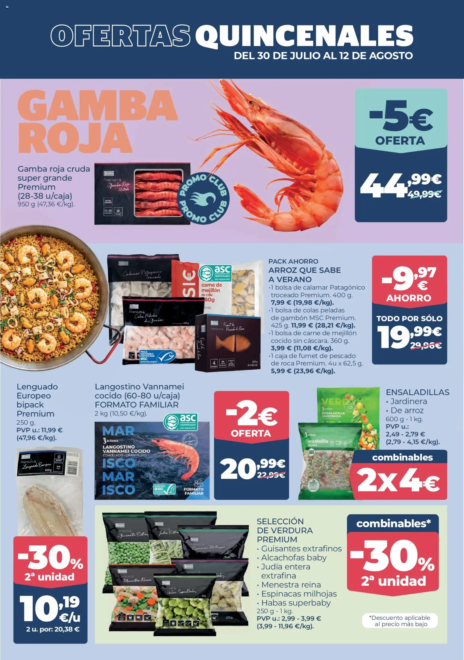 La Sirena folleto │ válido desde el 30/07/2026 | Página: 4 | Productos: Ensaladilla, Arroz, Caja, Gamba