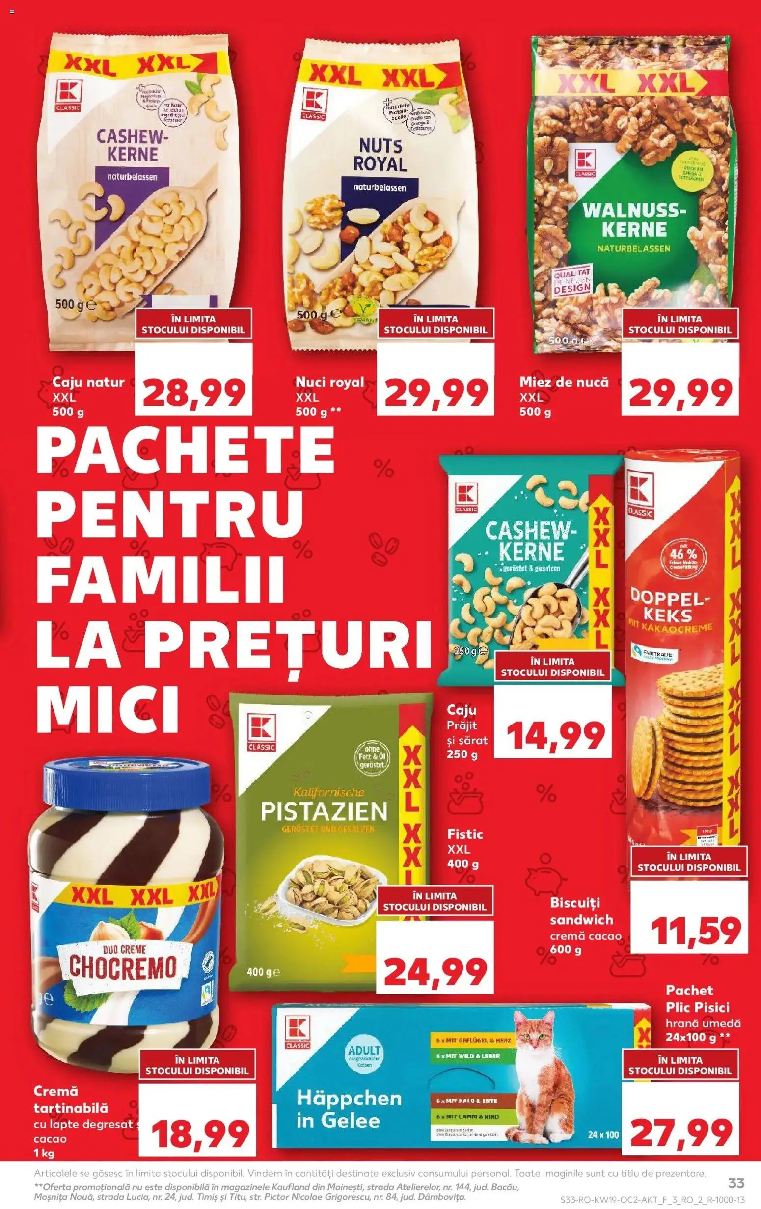 Noul catalog Kaufland – valabil de la 06.05.2026 | Pagină: 33 | Produse: Cremă, Nuci, Cremă tartinabilă, Biscuiți
