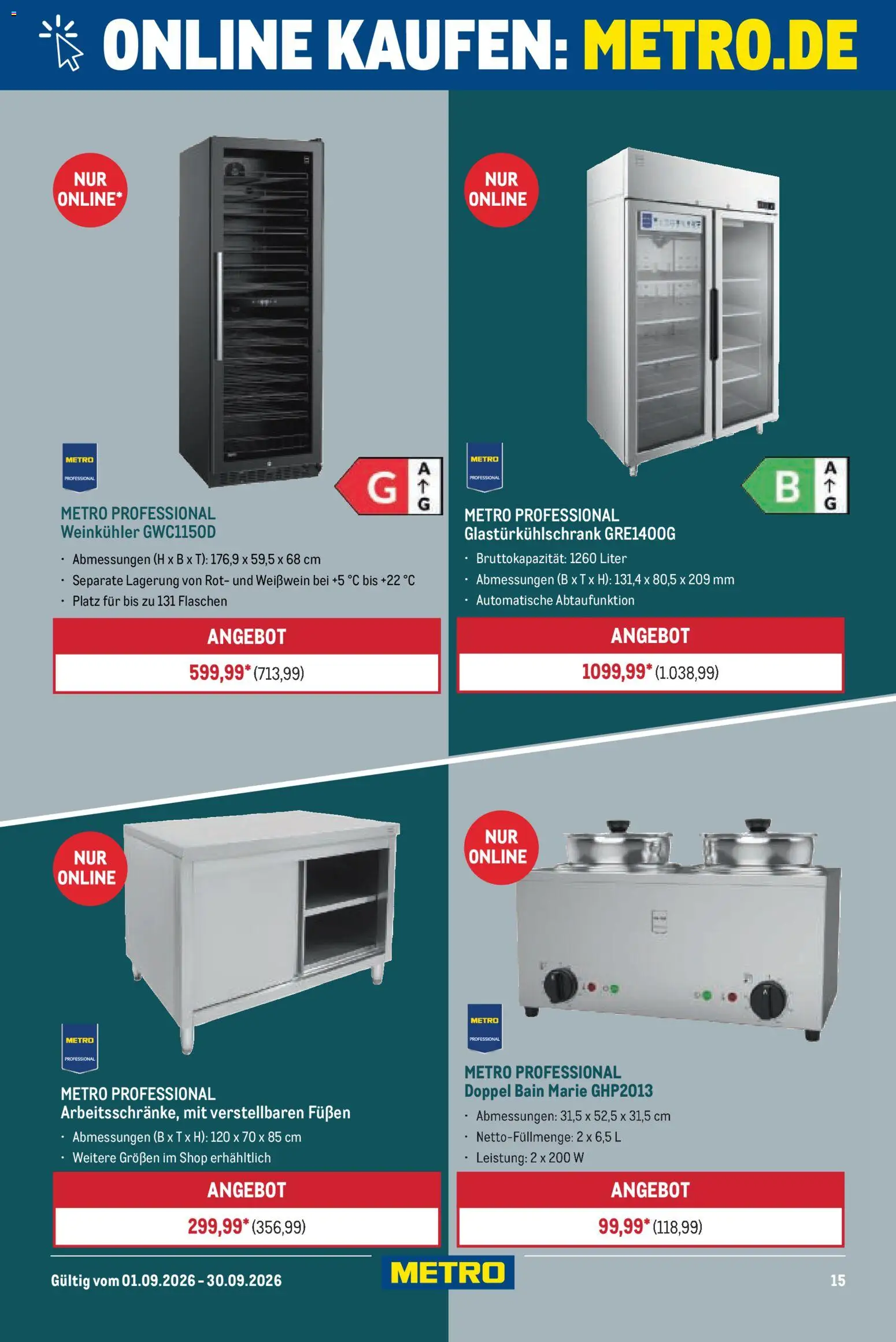 Metro Professional Non-Food Flyer – gültig ab 01.09.2026 | Seite: 15 | Produkte: Weißwein