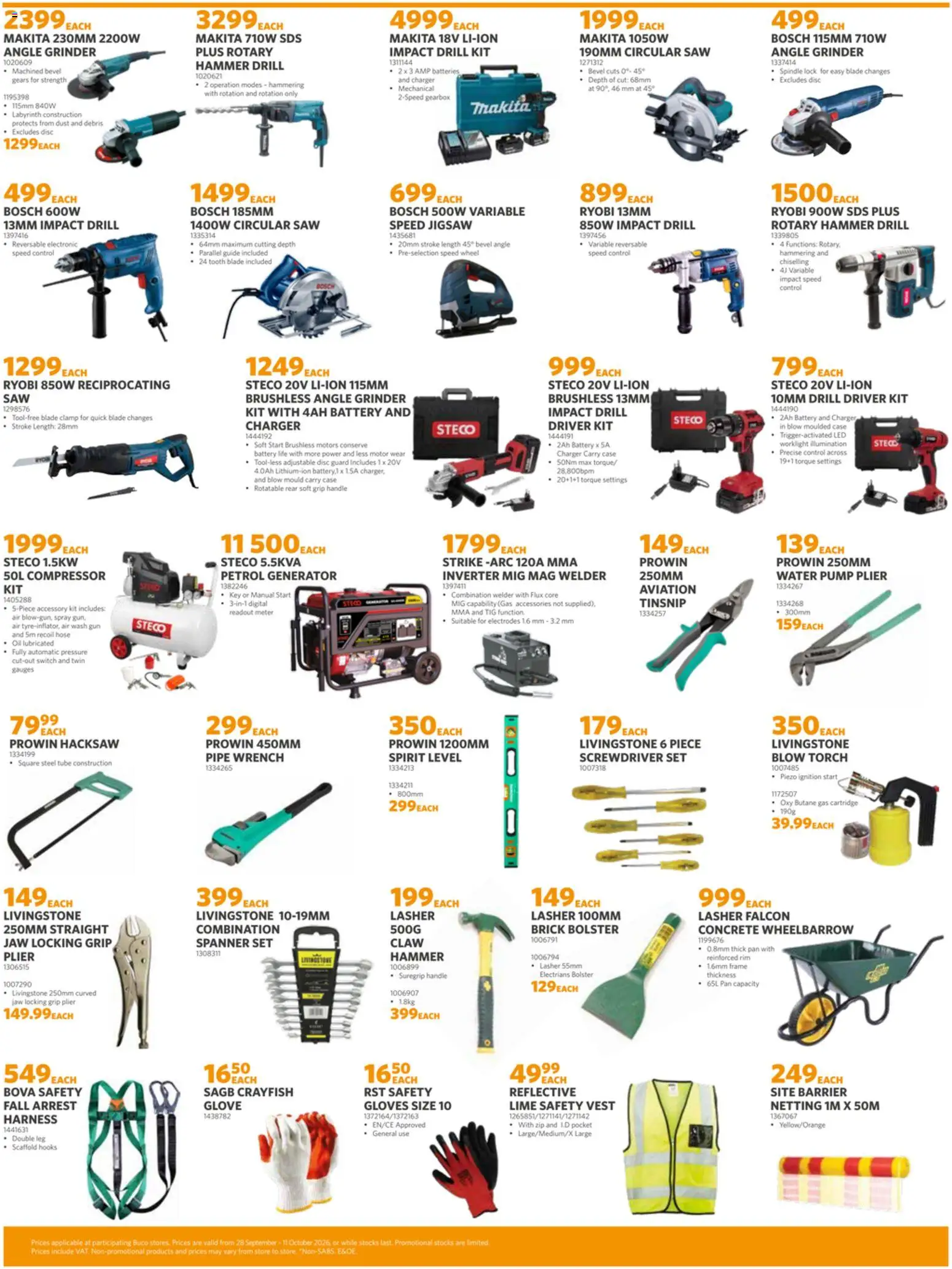 New BUCO catalogue – valid from 28/09/2026 | Page: 2 | Products: Gloves, Case, Lock, Pipe