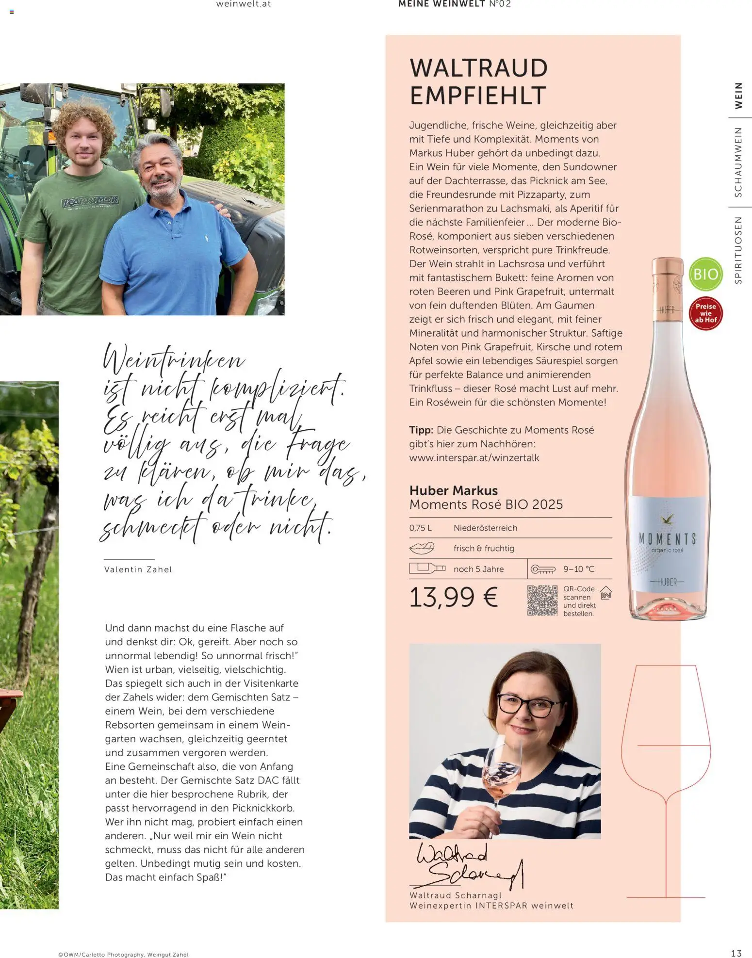 Interspar Meine Weinwelt Sommer 2026 gültig ab 11.06.2026 | Seite: 13 | Produkte: Wein, Äpfel