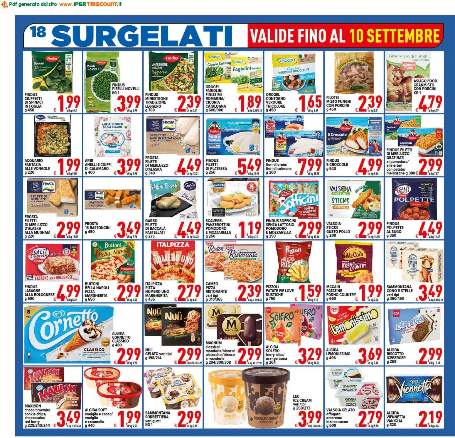Volantino Ipertriscount del 02/09/2026 | Pagina: 18 | Prodotti: Patate, Padella, Polpette, Senza lattosio
