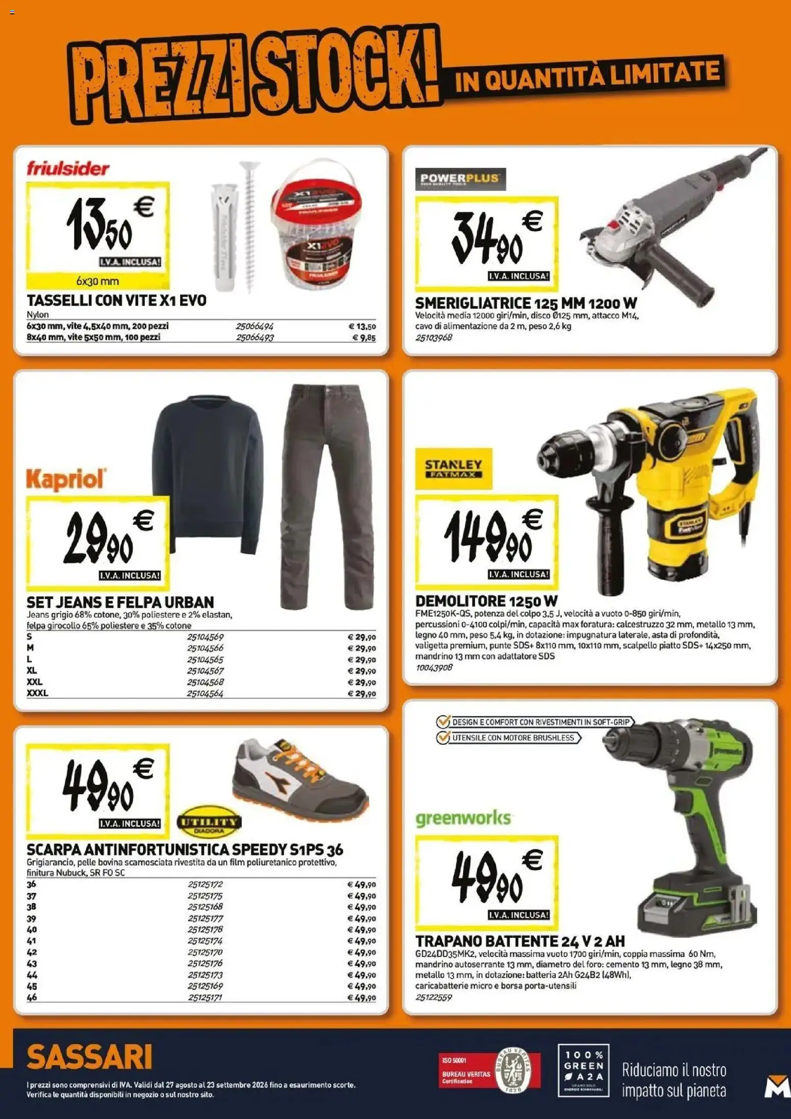 Nuovo TECNOMAT catalogo Sassari dal 27/08/2026 > offerte anteprima 🛍️ | Pagina: 19 | Prodotti: Jeans, Cavo, Valigetta, Caricabatterie