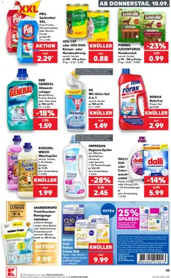 Náhled letáku Kaufland Německo leták od 10.09.2026 | Strana: 45 | Produkty: Vitamin c, Nivea, Purina, Aloe vera