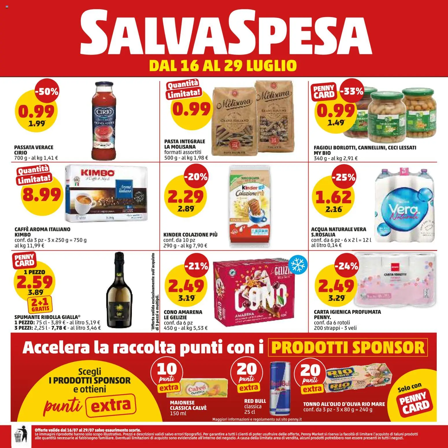 Volantino PENNY del 16/07/2026 | Pagina: 20 | Prodotti: Spumante, Acqua naturale, Tonno, Red Bull