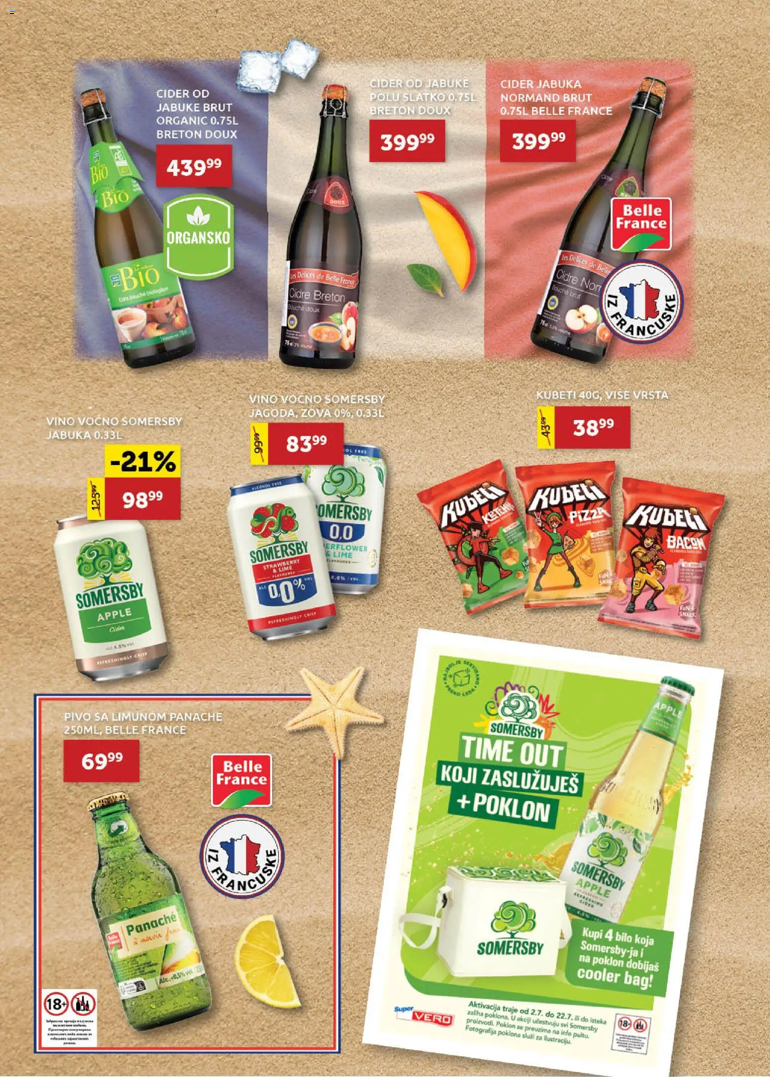 SuperVERO katalog - važi od 02.07.2026 | Strana: 6 | Proizvode: Cider, Vino, Pivo, Jabuke