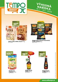 Náhled letáku Tempo leták od 15.07.2026 | Strana: 14 | Produkty: Jíška, Maggi, Koření, Caro