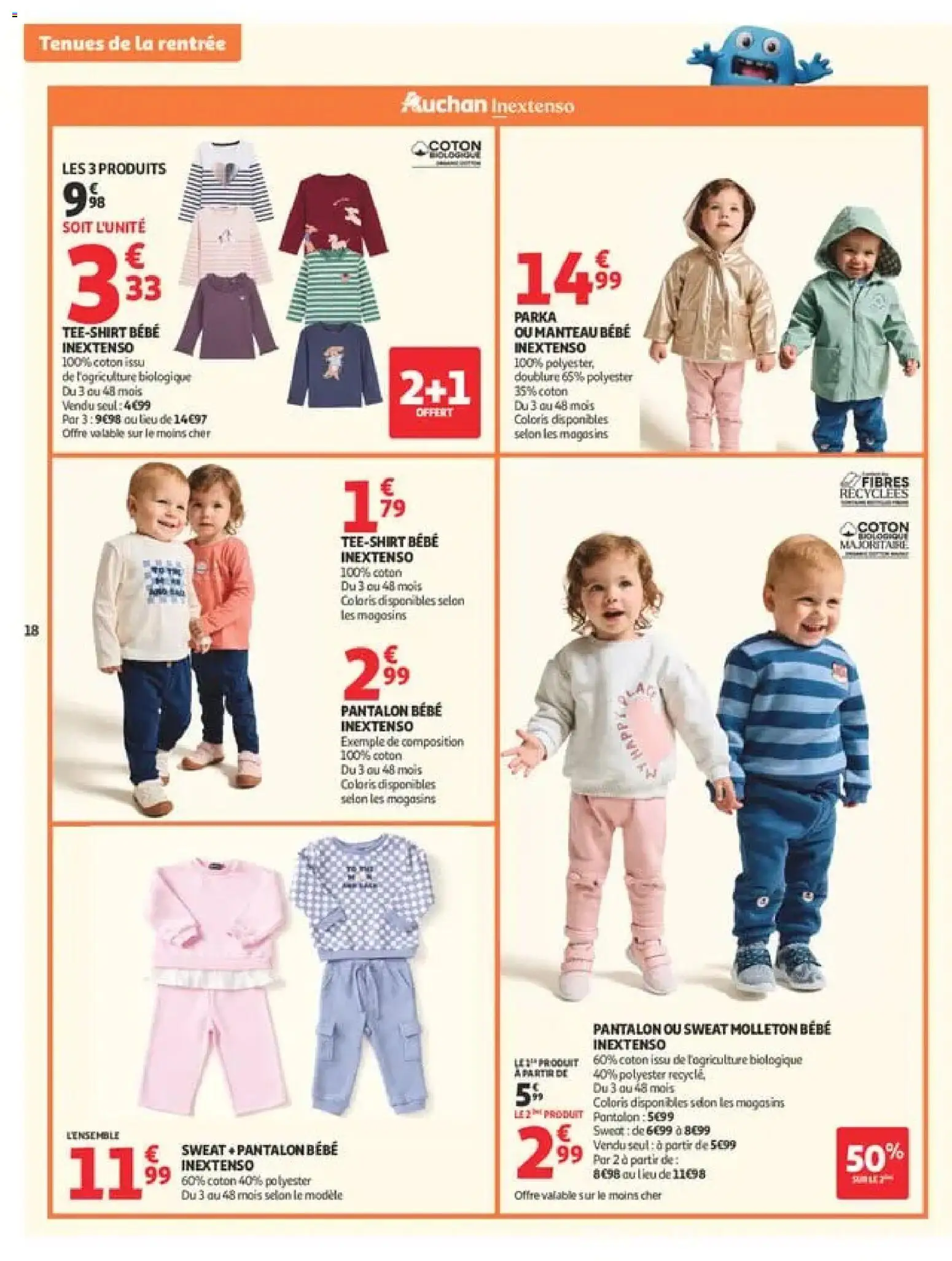 {H1} | Page: 18 | Produits: Coton, T-shirt, Manteau, Pantalon