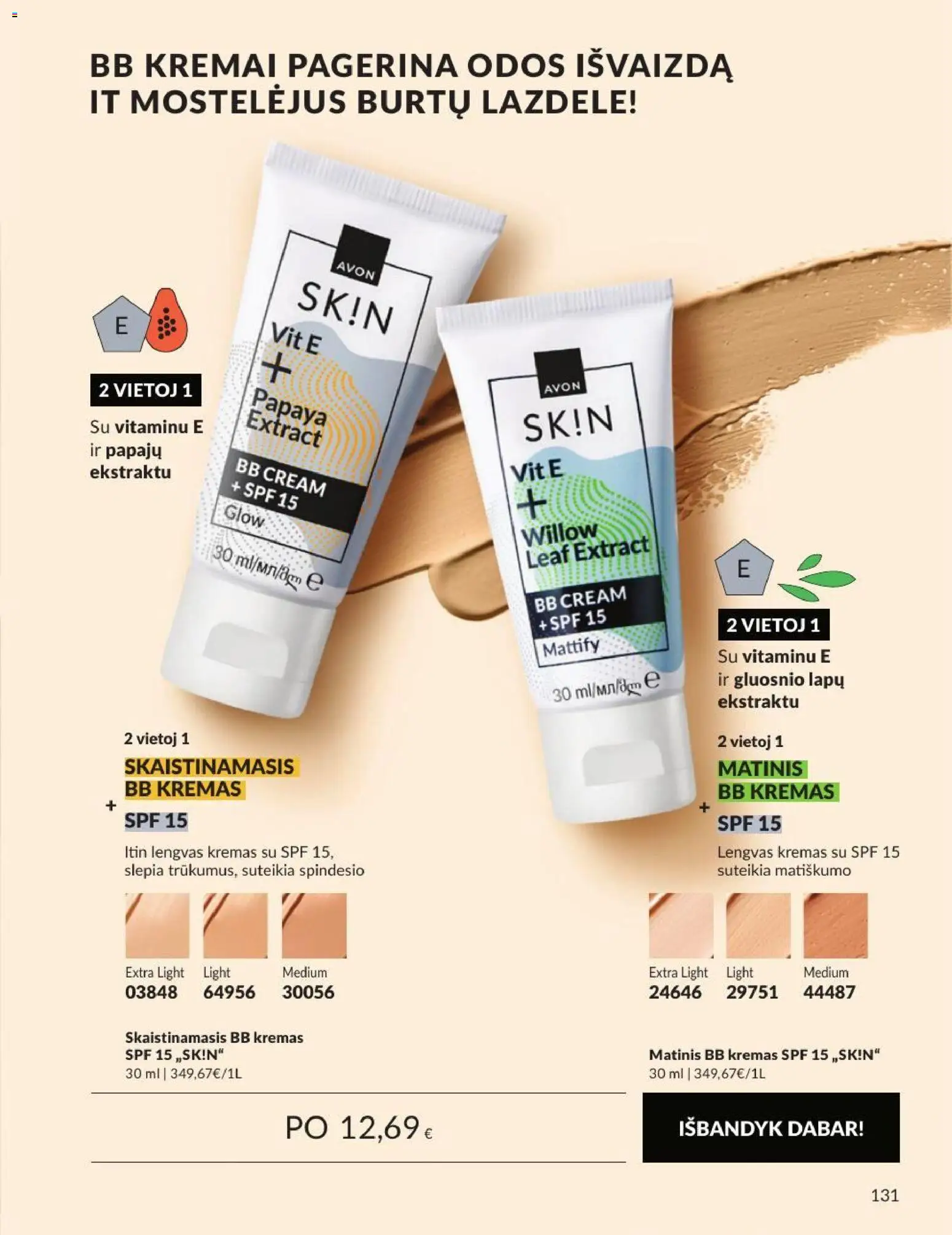 AVON akcijos nuo 2026.09.01 | Puslapis: 131 | Prekių: BB kremas, Kremas