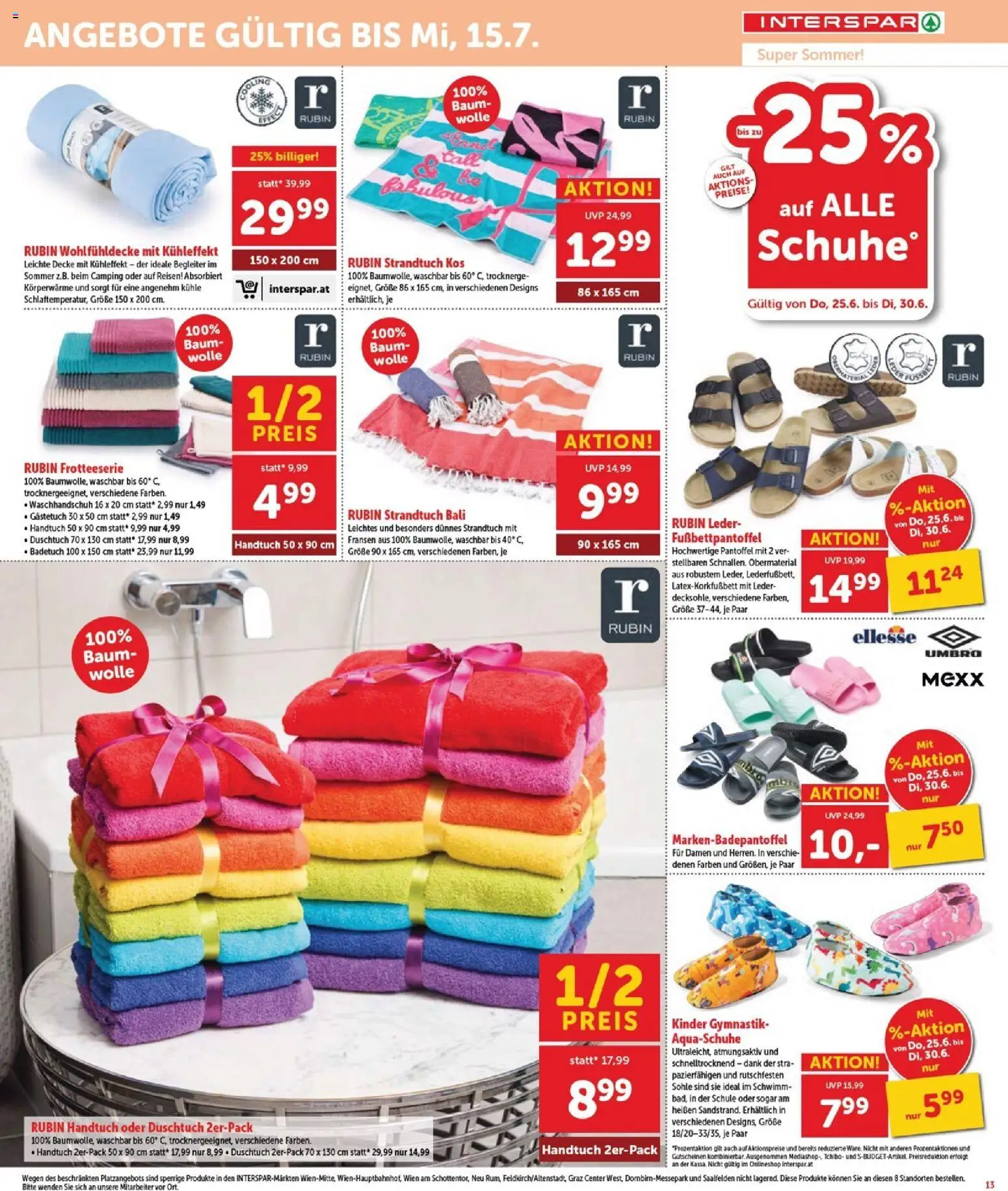 Interspar Flugblatt - Burgenland Sued gültig ab 25.06.2026 | Seite: 14 | Produkte: Decke