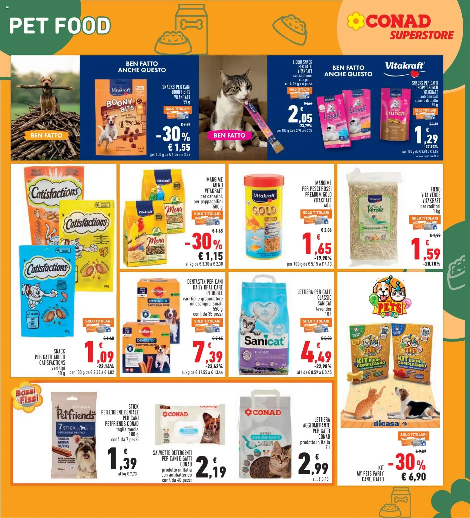 Volantino Conad del 08/10/2026 | Pagina: 25 | Prodotti: Lettiera per gatti, Pollo