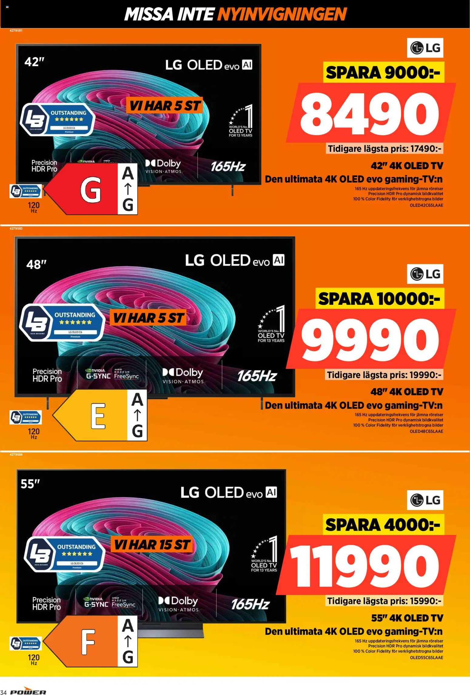 Power reklamblad aktuell från 15/10/2026 | Sida: 34 | Produkter: Tv