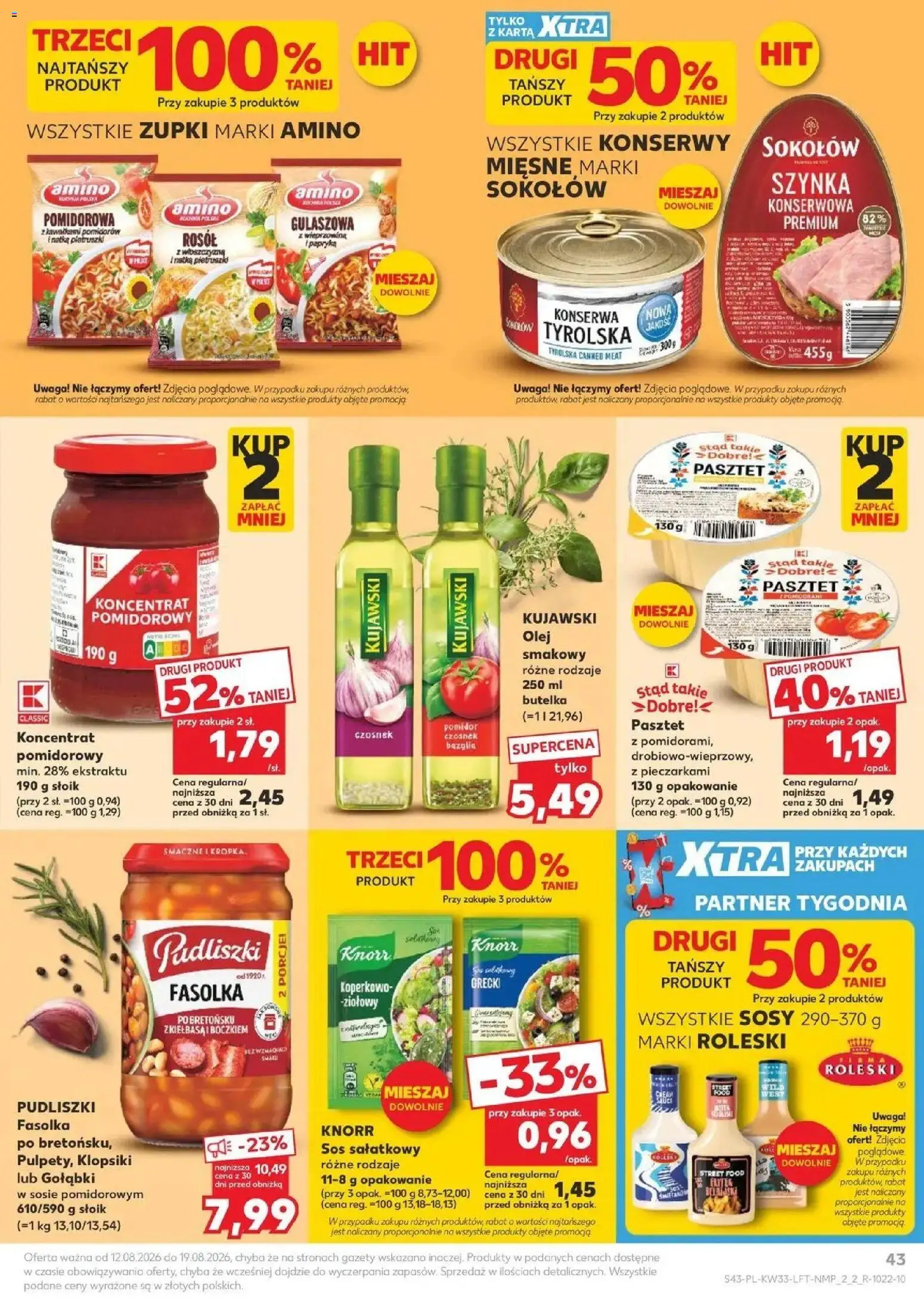 Kaufland - Kaufland Gazetka Tygodnia ważne do 19.08 od 12.08.2026 - od jutra PDF | Strona: 43 | Produkty: Karta, Gołąbki, Włoszczyzna, Klopsiki