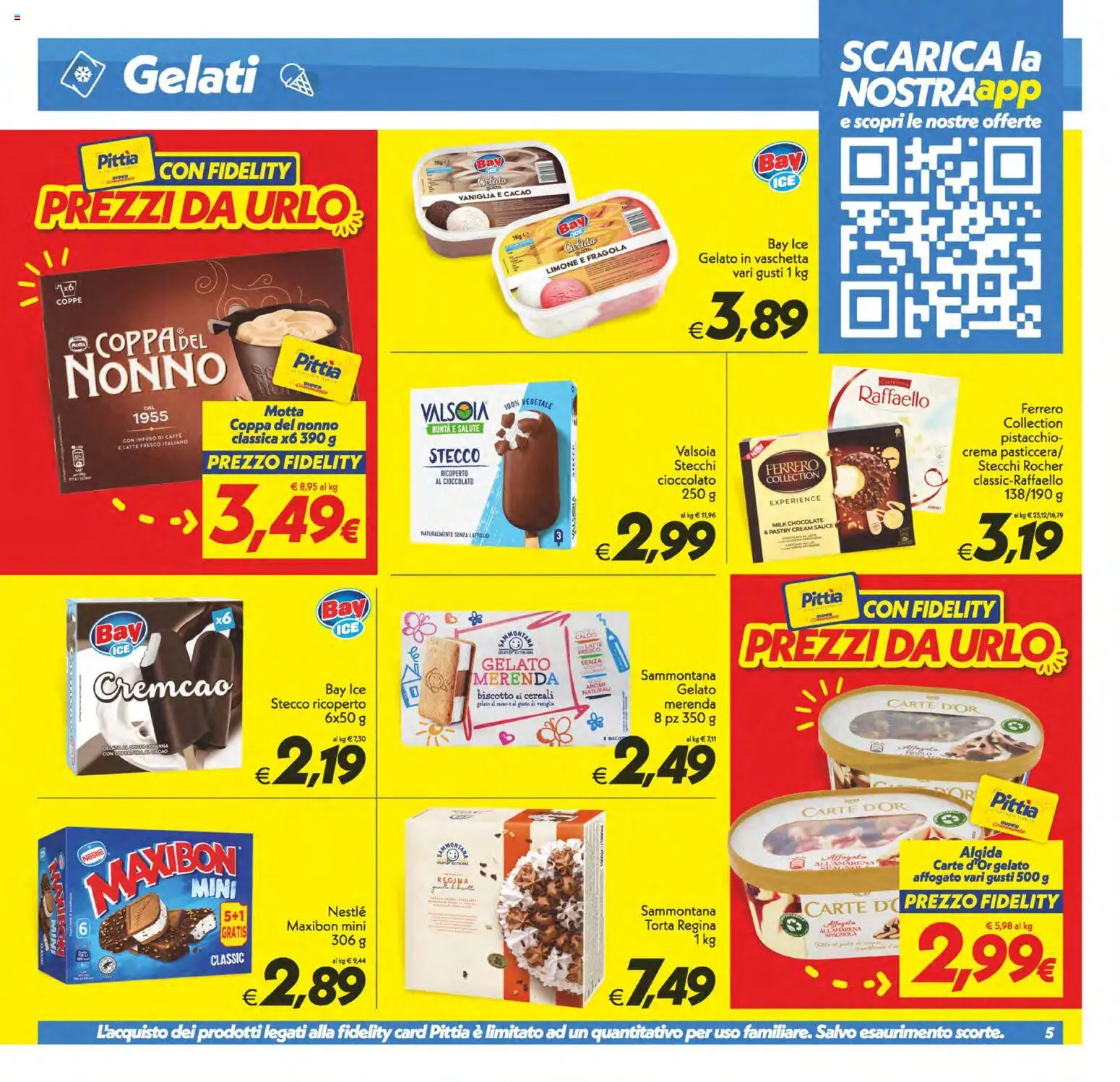 Volantino SuperConveniente del 29.05.2026 | Pagina: 5 | Prodotti: Caffè, Cioccolato, Cereali, Gelato