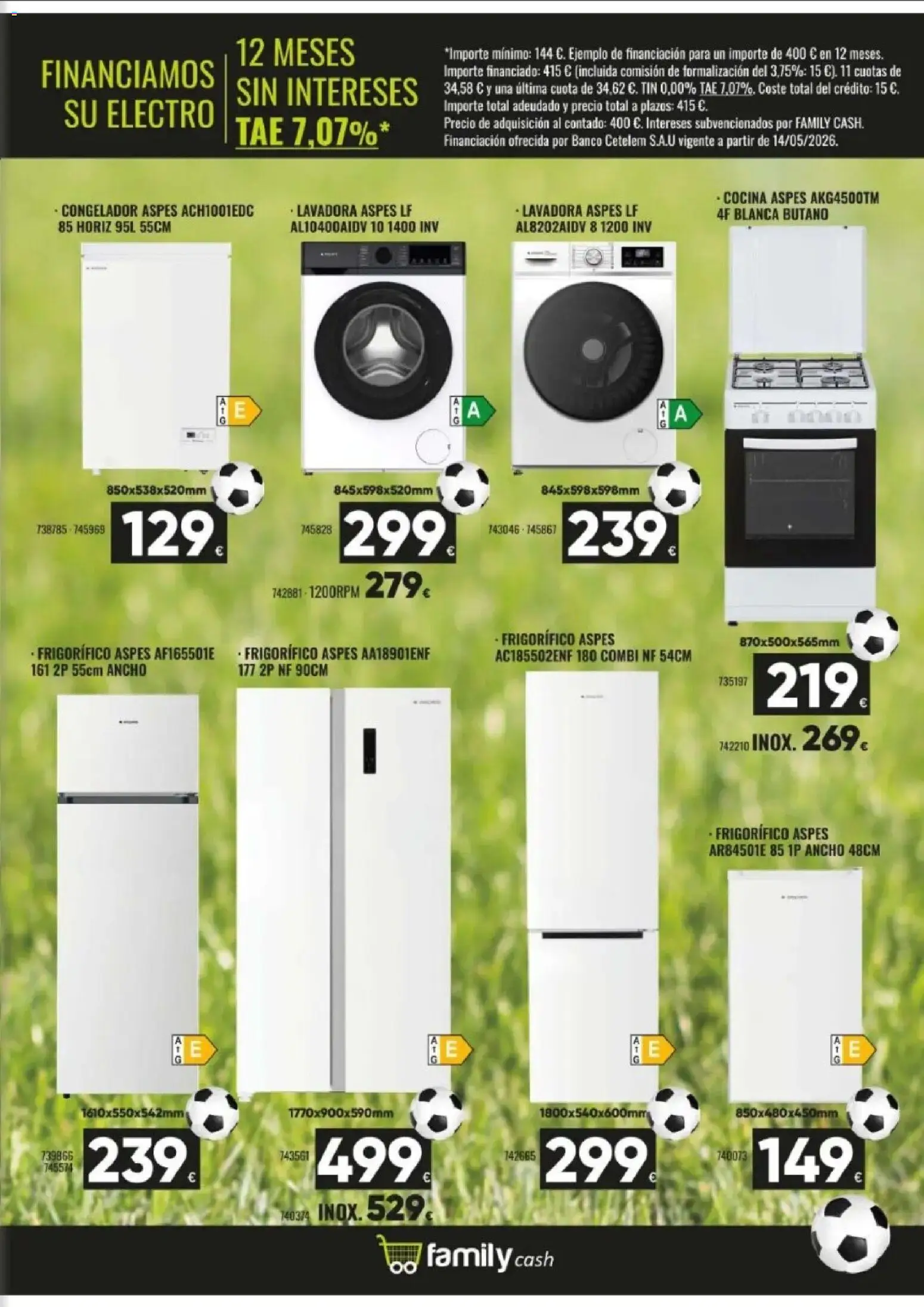 Family Cash folleto │ válido desde el 08.06.2026 | Página: 27 | Productos: Congelador, Lavadora, Cocina, Combi