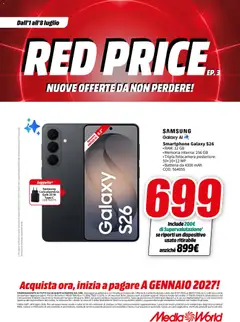 Anteprima del volantino Media World volantino valido a partire dal 01/07/2026 | Pagina: 28 | Prodotti: Smartphone, Fotocamera, Batteria, Samsung
