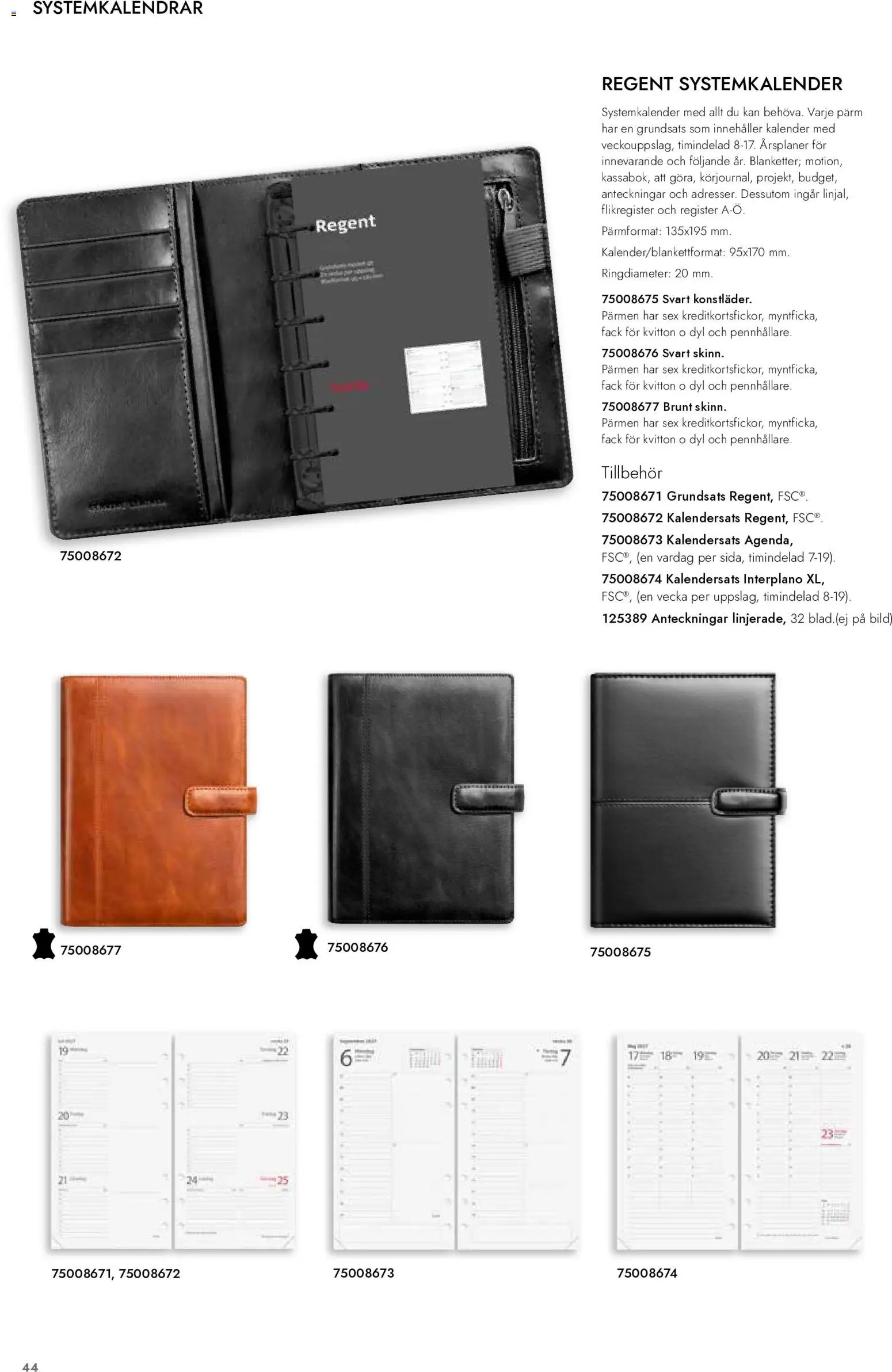 Lyreco reklamblad aktuell från 01/09/2026 | Sida: 45 | Produkter: Tillbehör, Pärm, Kalender