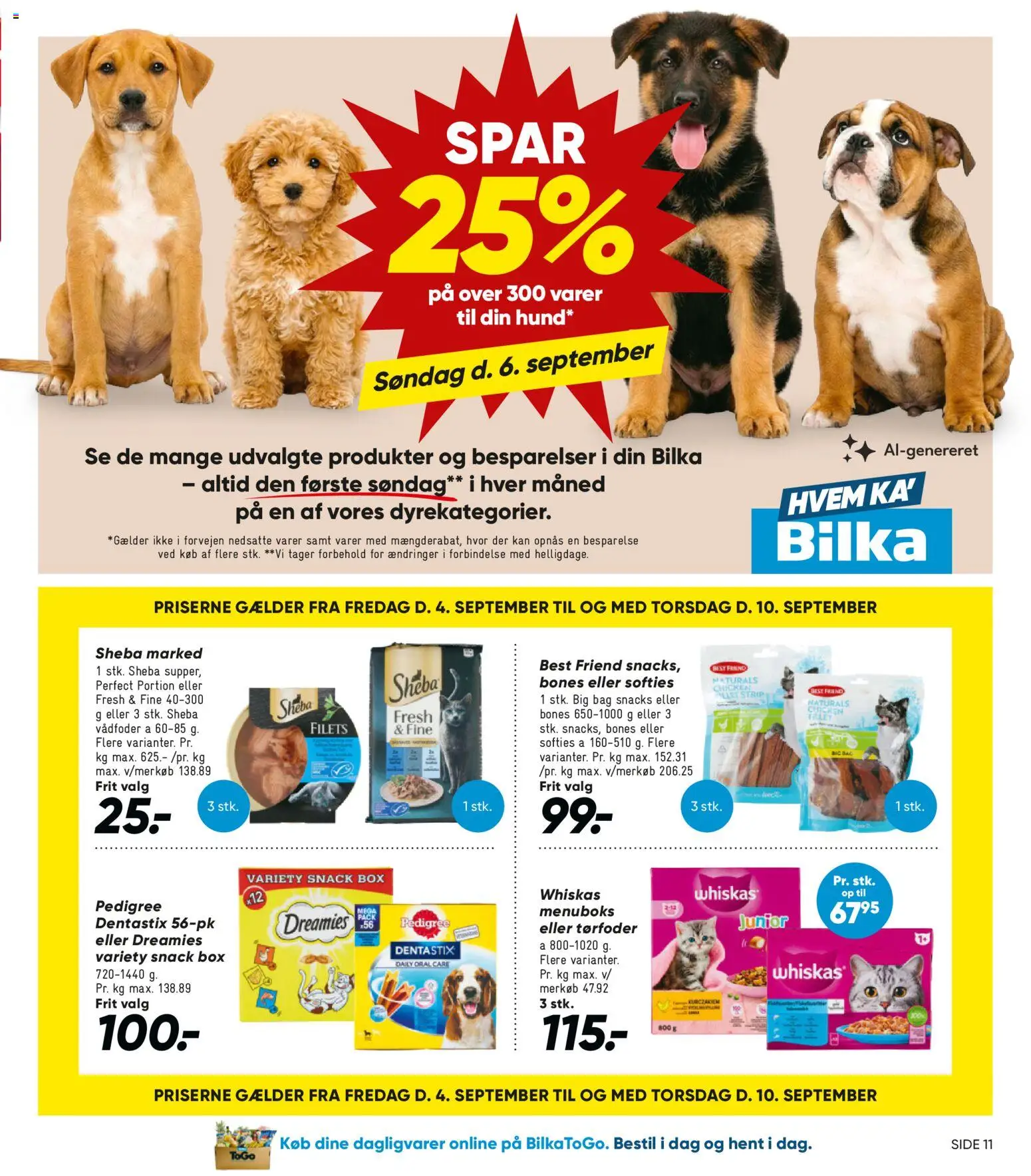 Bilka tilbudsavis – gyldig fra 04/09/2026 | Side: 11 | Produkter: Dagligvarer, Snacks