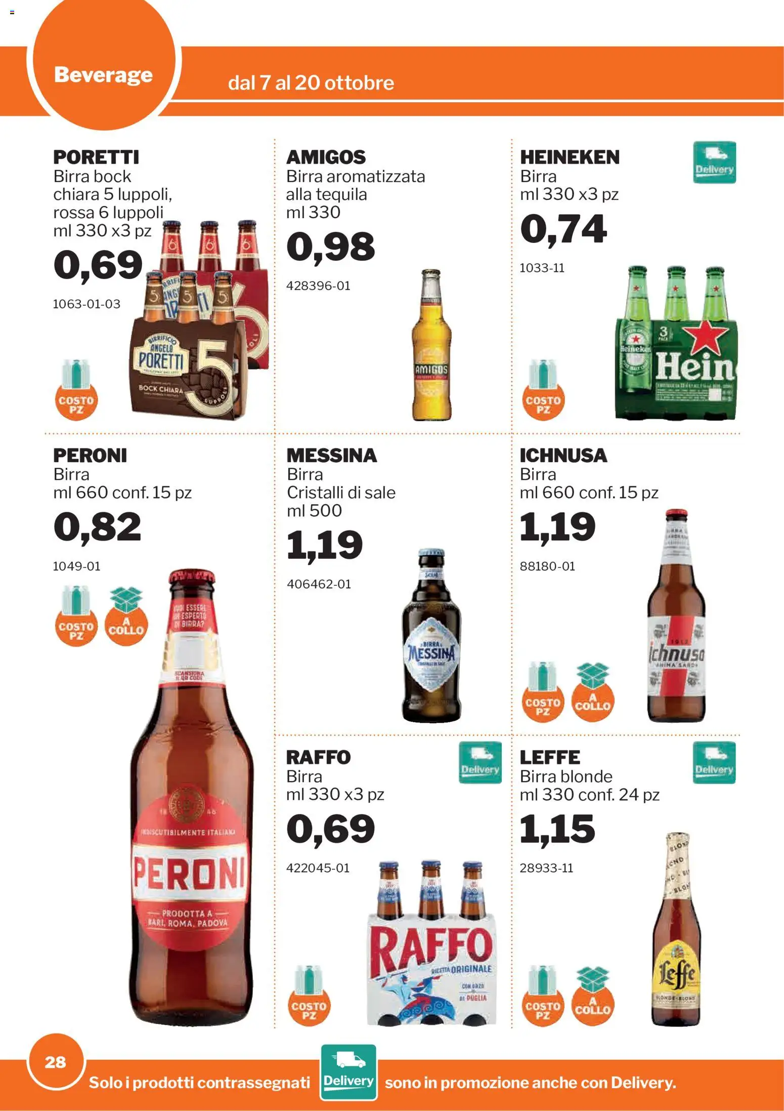 Volantino Sogegross del 07/10/2026 | Pagina: 28 | Prodotti: Birra, Sale, Tequila, Collo