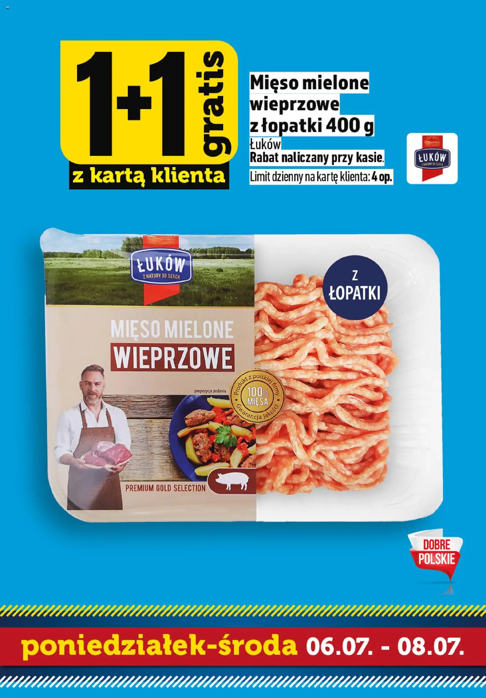 Topaz gazetka - Superstart tygodnia od 06.07.2026 | Strona: 7 | Produkty: Karta, Mięso, Mięso mielone