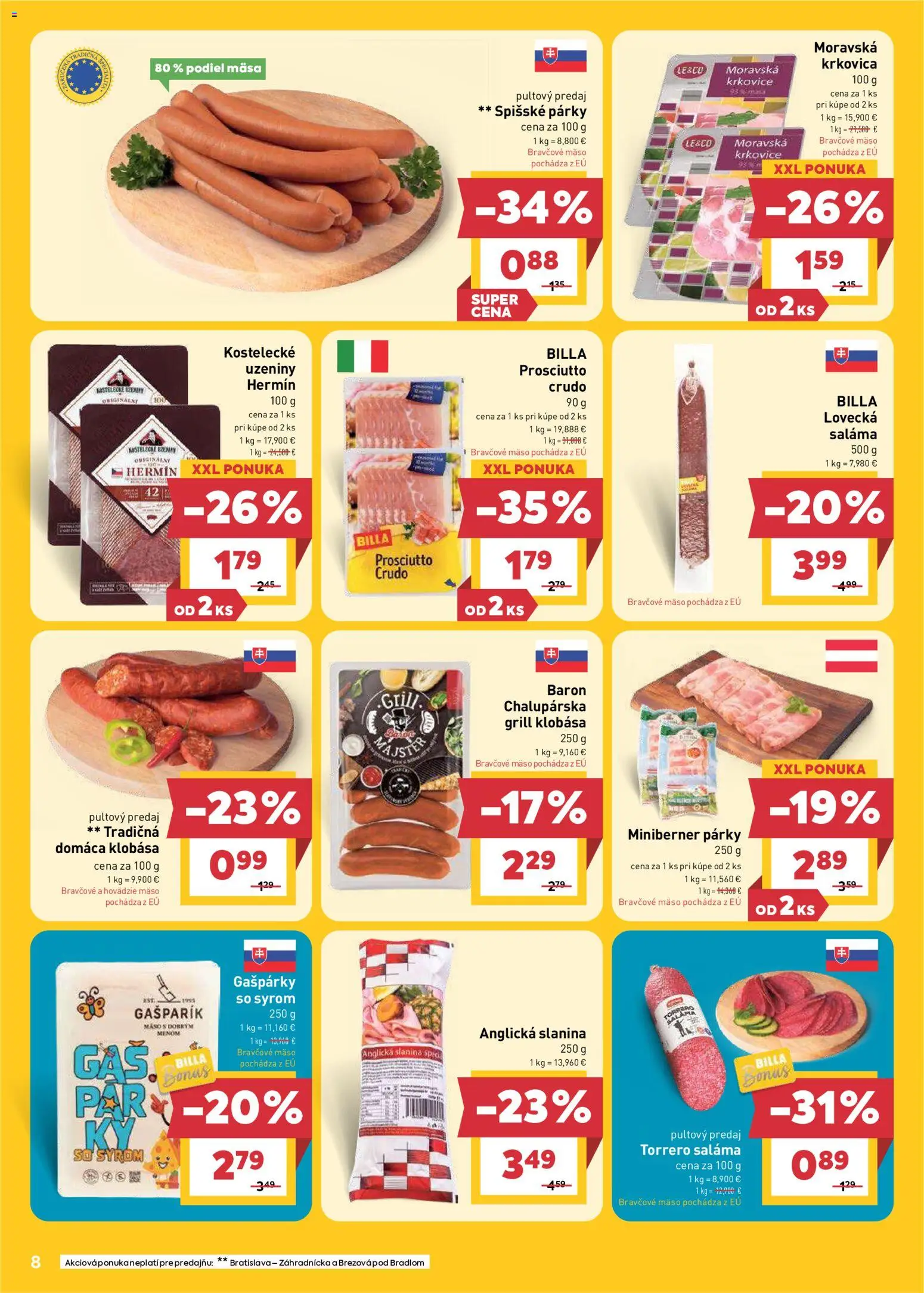 Nové Billa akcie – leták je platný od 01.07.2026 | Strana: 8