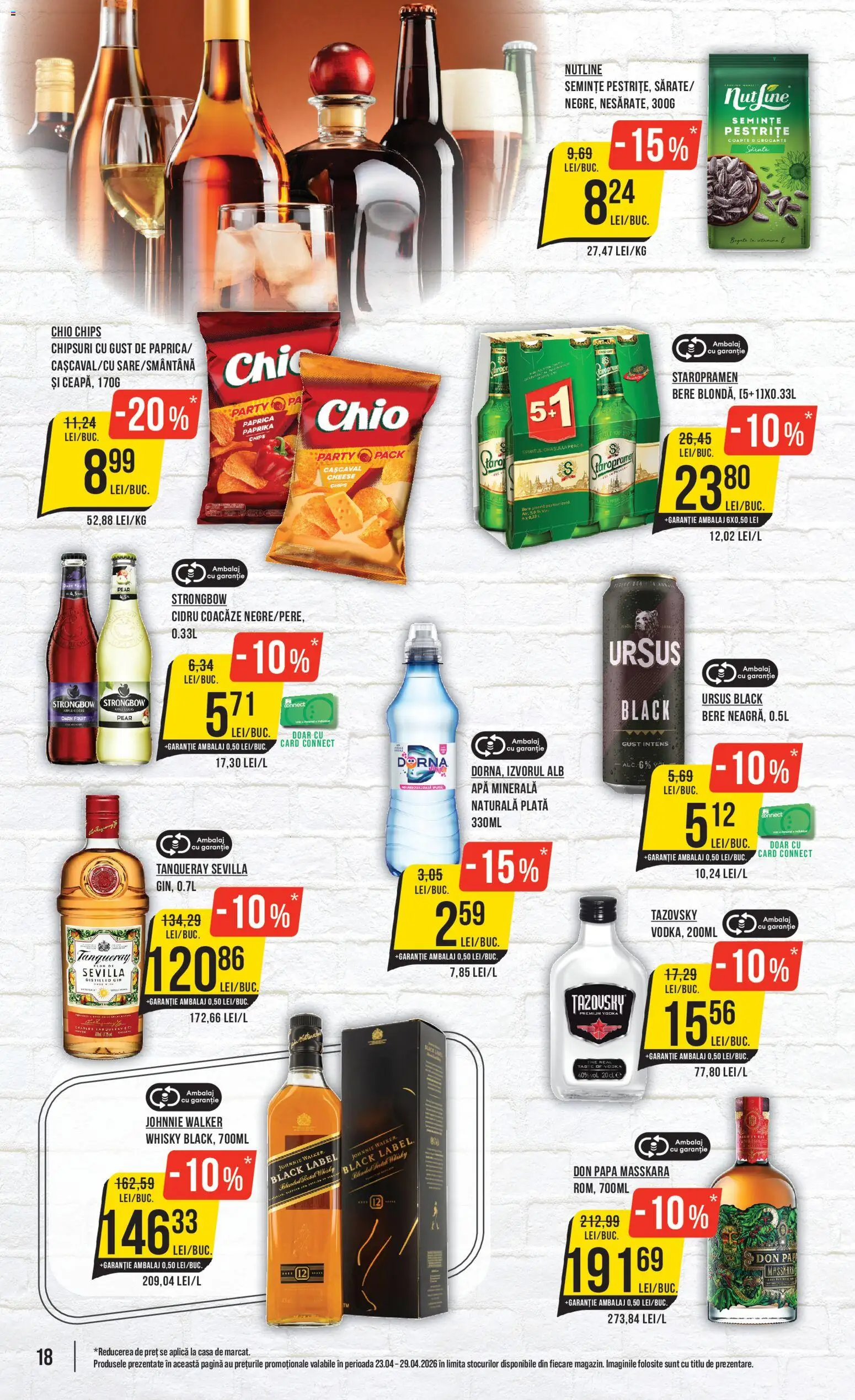 Noul catalog Mega Image – valabil de la 23.04.2026 | Pagină: 18 | Produse: Yazı tahtası kalemi, Cașcaval, Semințe, Apple