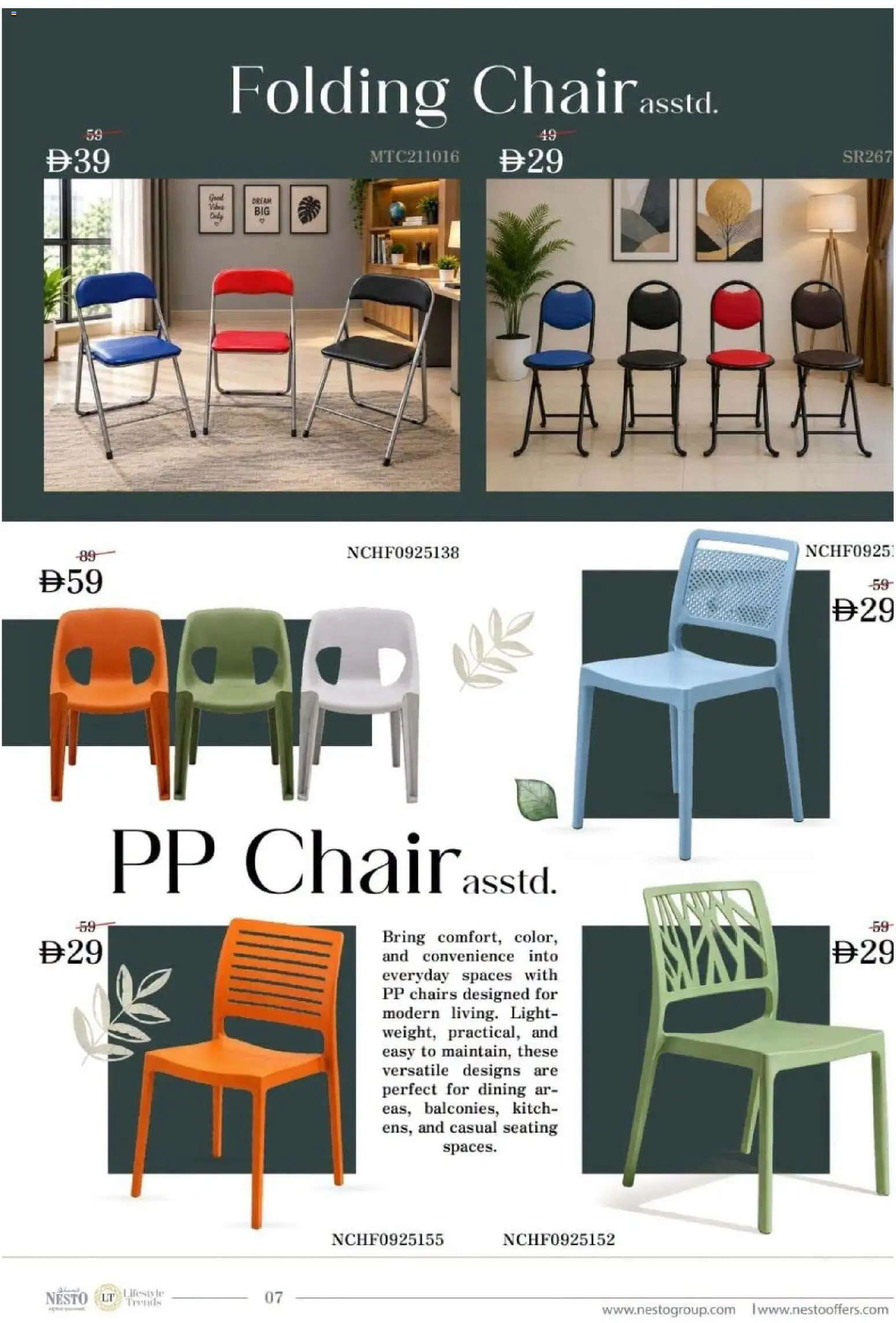 {H1} | Page: 9 | Products: Chair, Light