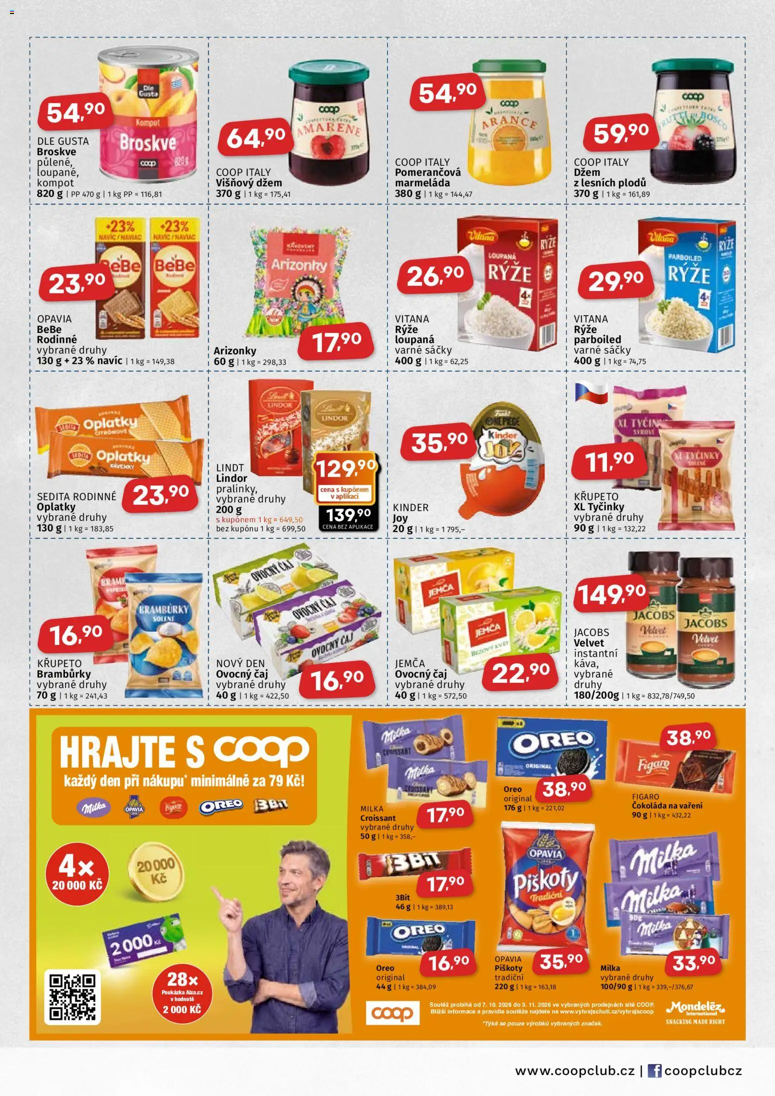 Coop leták - Východočeský region od 07.10.2026 | Strana: 3 | Produkty: Kompot, Milka, Tyčinky, Oreo