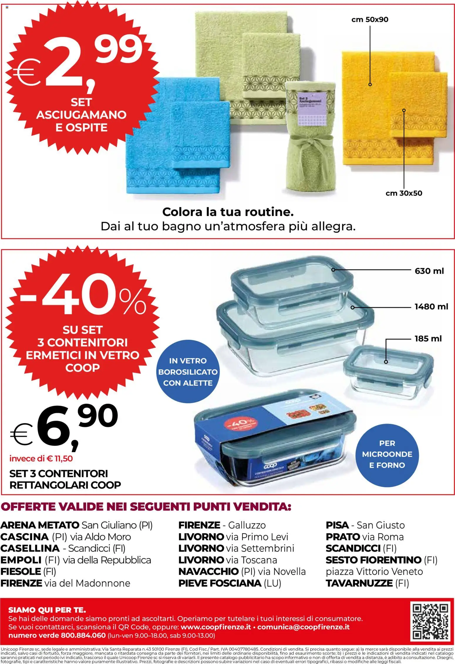 Volantino COOP del 15/10/2026 | Pagina: 20 | Prodotti: Microonde, Forno, Asciugamano, Bagno