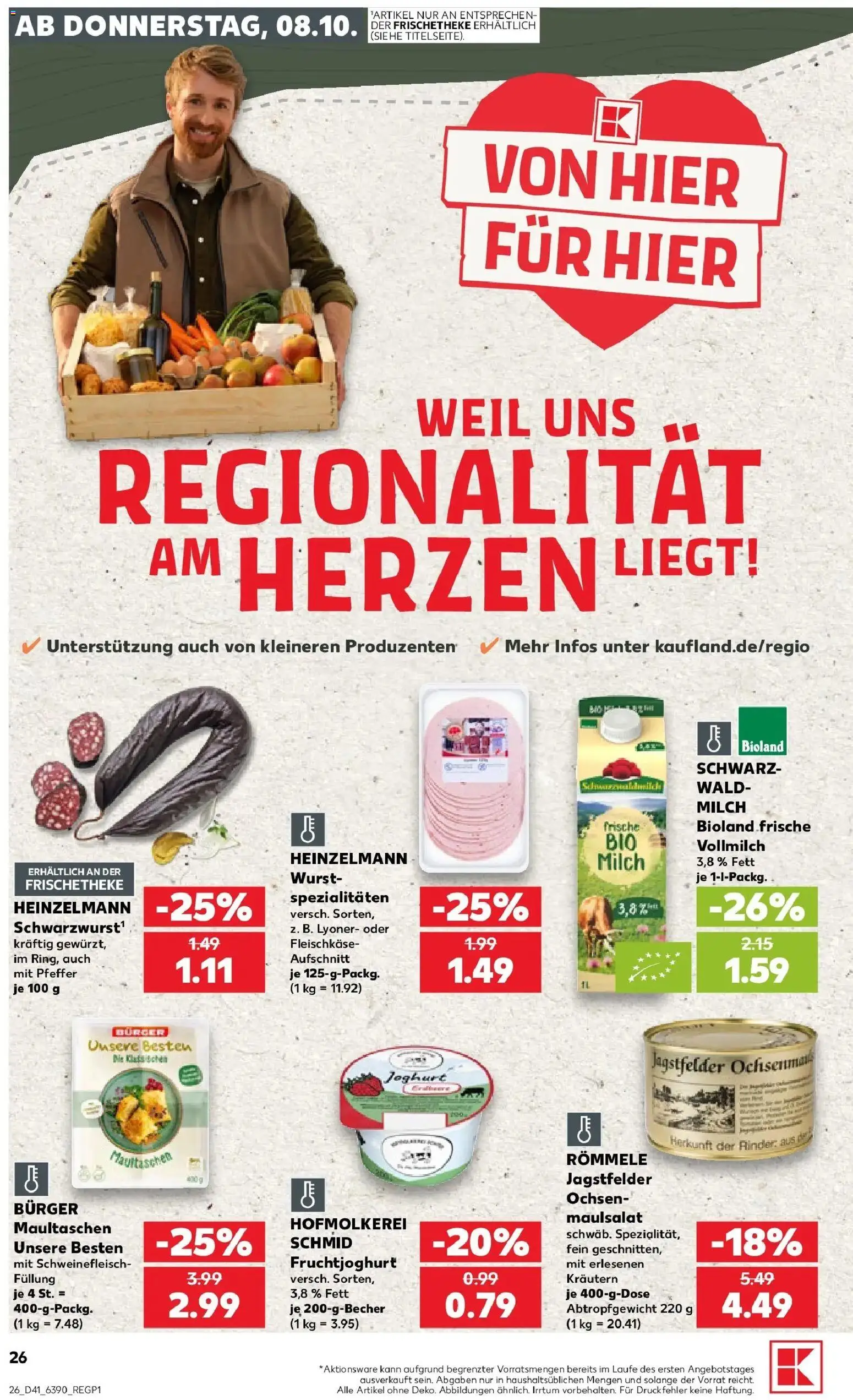 Prospekt Kaufland ab 08.10.2026 » Angebote Online zum Blättern | Seite: 26 | Produkte: Joghurt, Spezialitäten, Fruchtjoghurt, Pfeffer