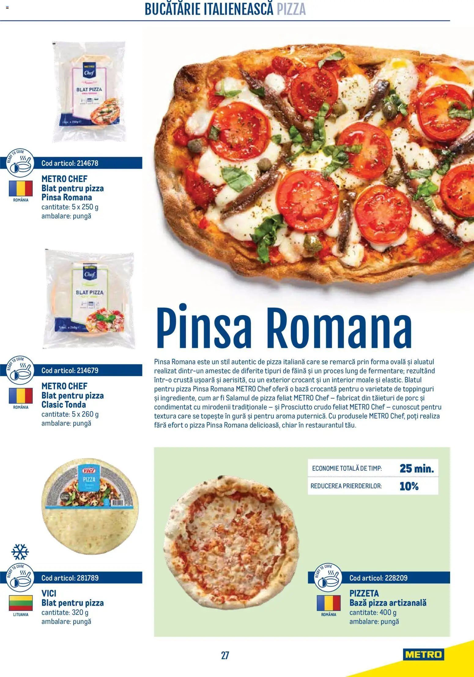 Noul catalog Metro – valabil de la 21.04.2026 | Pagină: 27 | Produse: Pungă, Bucătărie, Pizza, Amestec