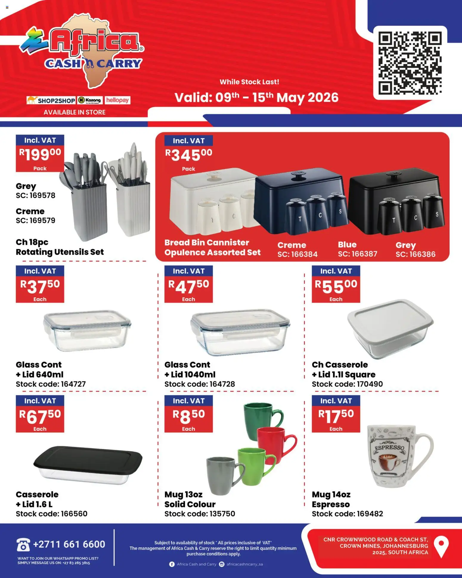 New Africa Cash & Carry catalogue – valid from 09.05.2026 | Page: 1