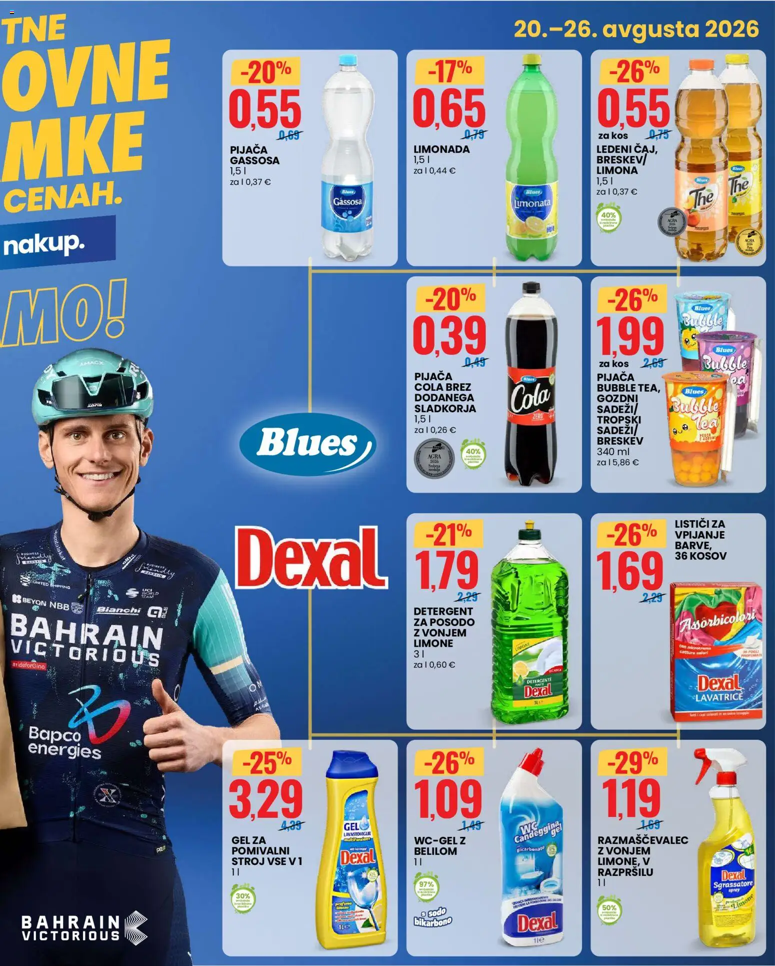 Novi Eurospin katalog ponudbe – veljaven od 20.08.2026 | Stran: 5 | Izdelki: Pomivalni stroj, Kos, Gel za pomivalni stroj, Limona