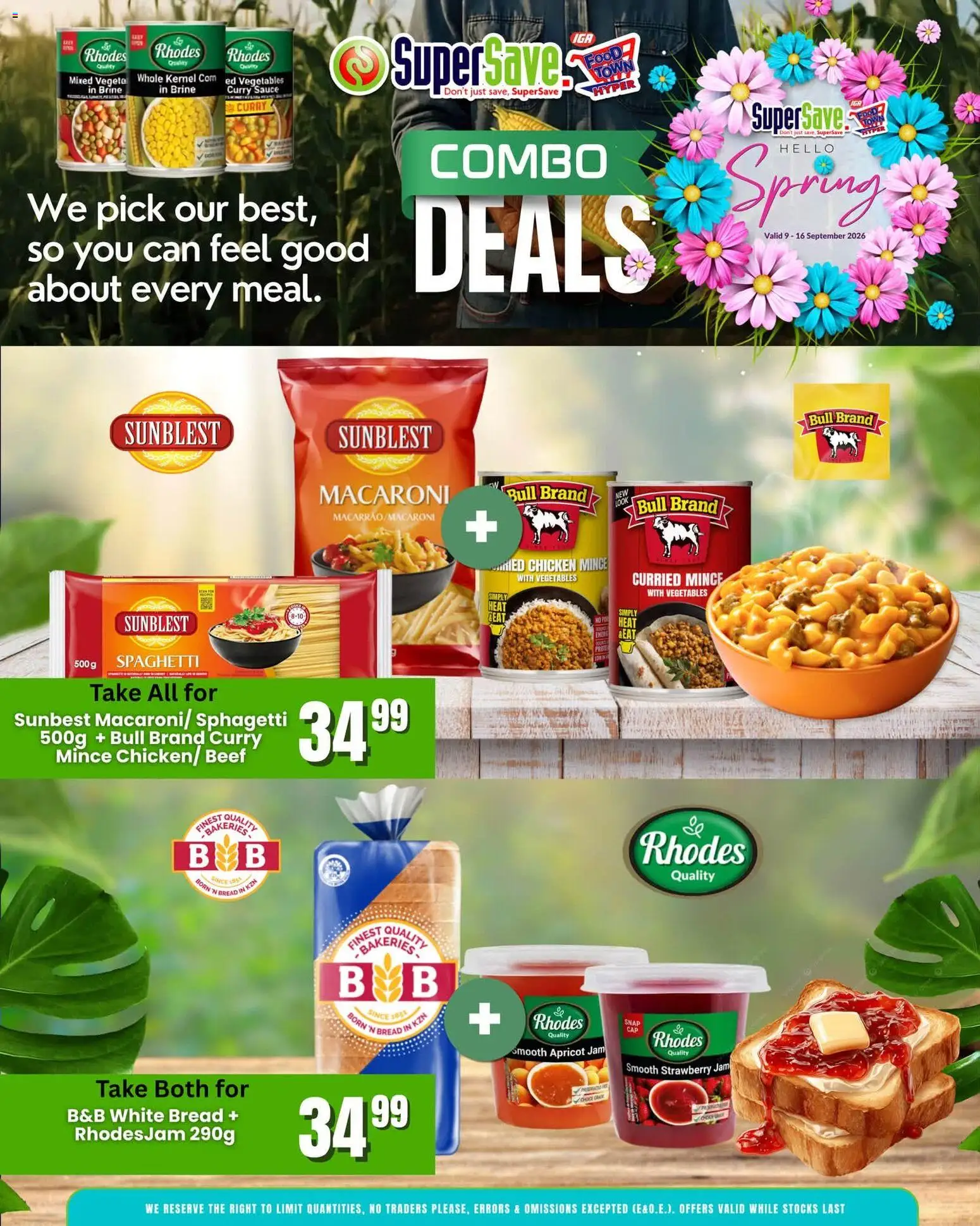 New Super Save catalogue – valid from 09/09/2026 | Page: 29 | Products: Jam, Beef, Spaghetti, Vegetables