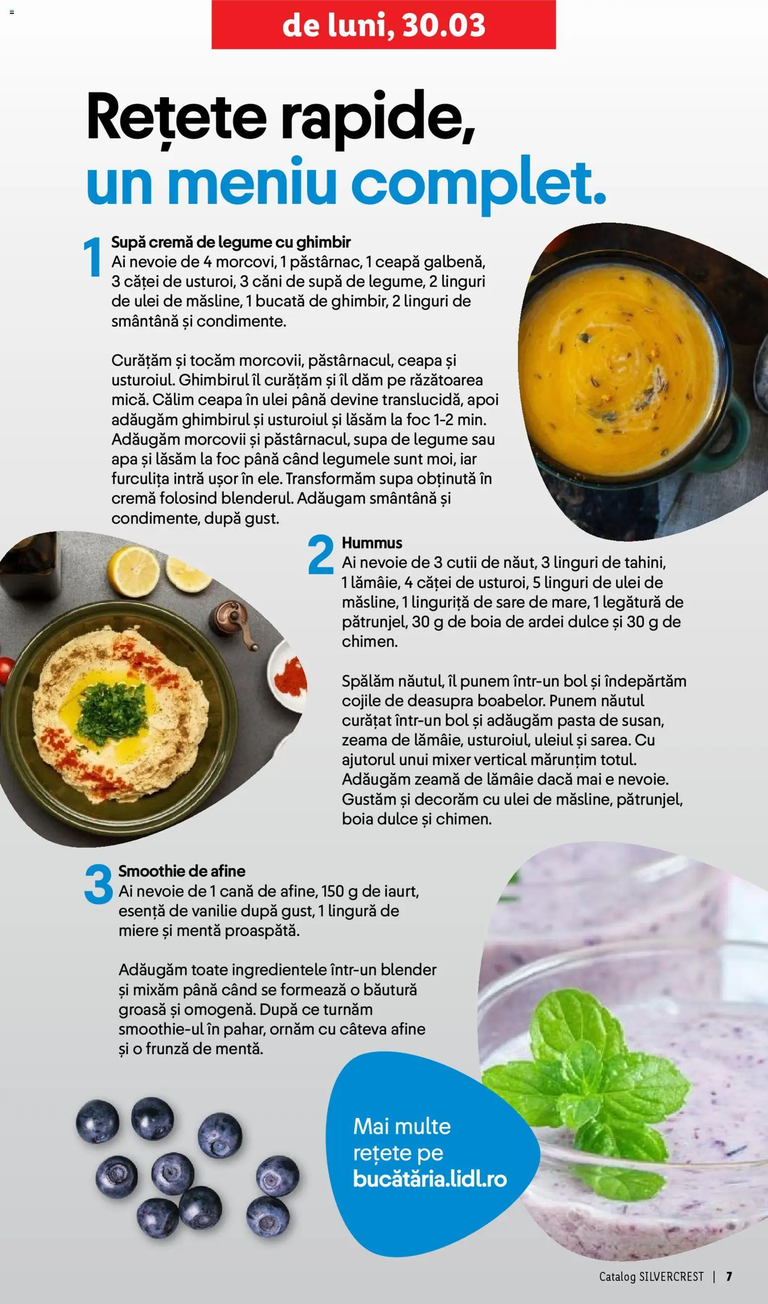 Noul catalog Lidl – valabil de la 30.03.2026 | Pagină: 7 | Produse: Afine, Blender, Cremă, Lămâie