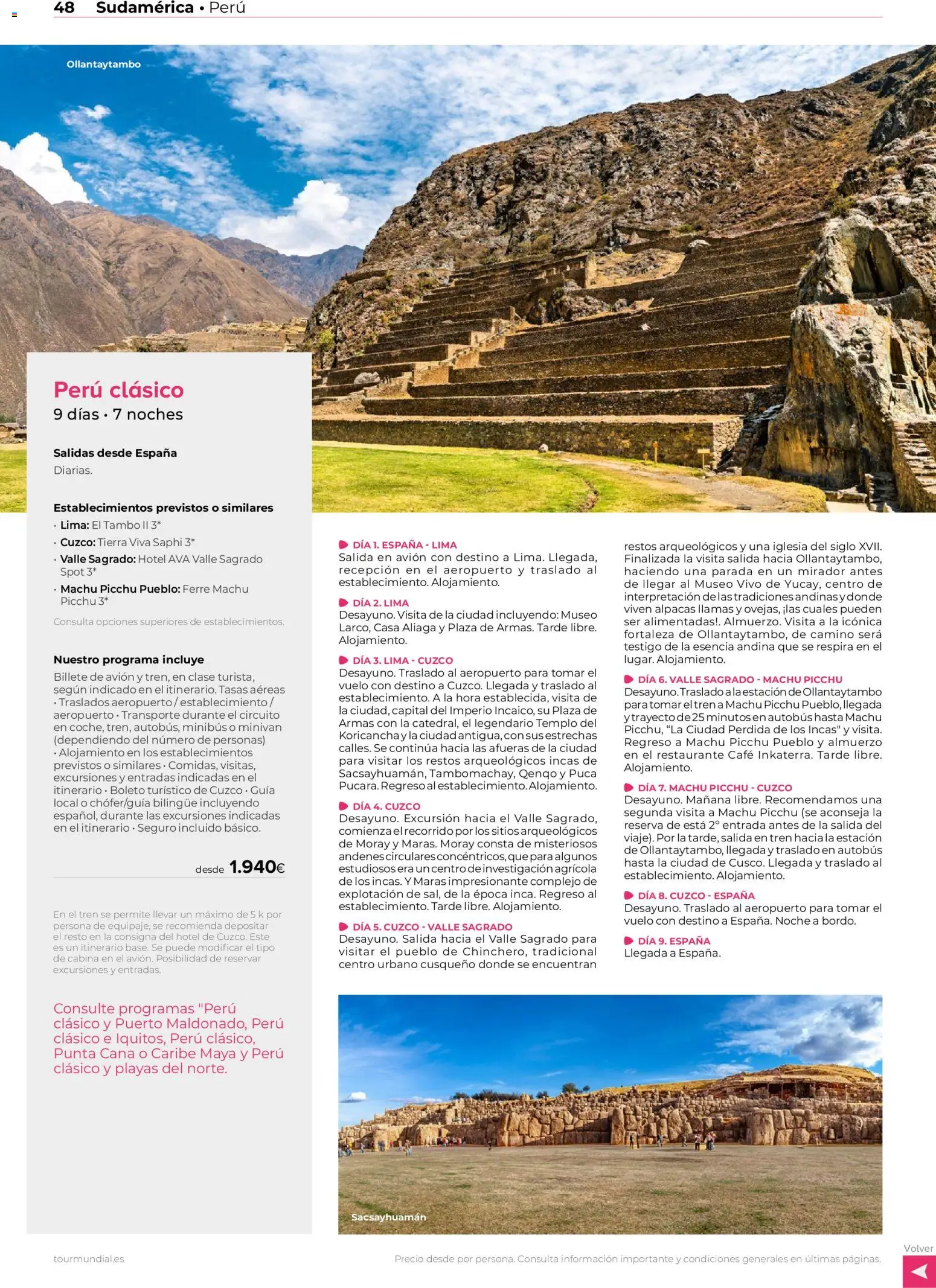 Viajes El Corte Inglés Centroamérica y Sudamérica │ válido desde el 01/01/2026 | Página: 47 | Productos: Lima, Café, Tierra