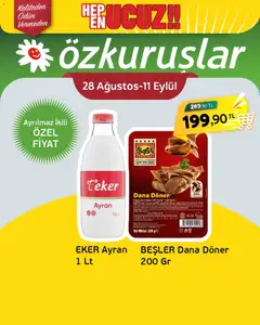28 Ağustos 2026 tarihinden itibaren geçerli olan Özkuruşlar kataloğu önizlemesi