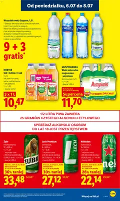 Náhled letáku Lidl Polsko leták od 06.07.2026 | Strana: 49 | Produkty: Heineken, Vál, Saguaro, Zubr