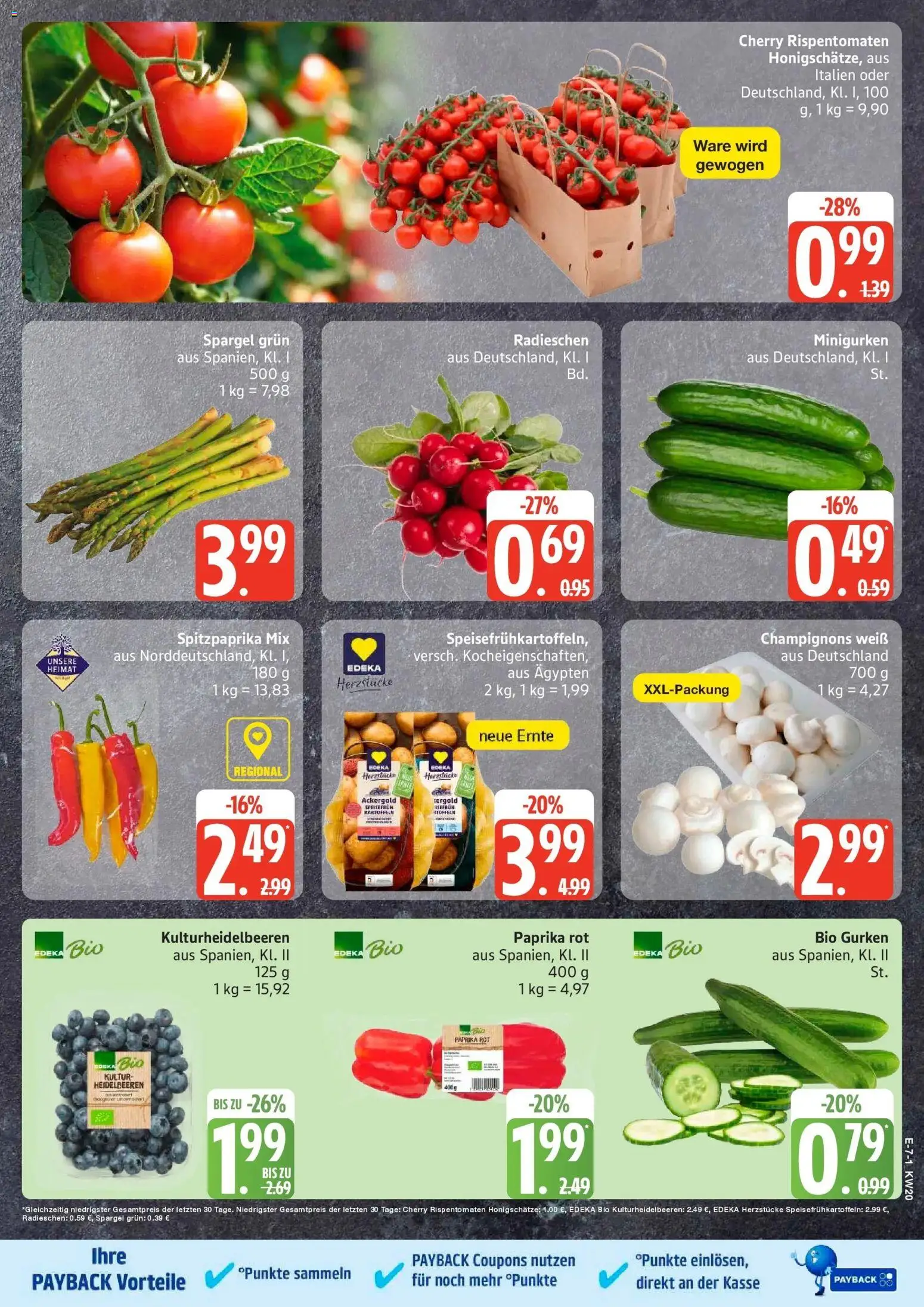 Marktkauf Prospekt Mölln	 – gültig ab 10.05.2026 | Seite: 7 | Produkte: Spargel, Heidelbeeren, Paprika, Gurken