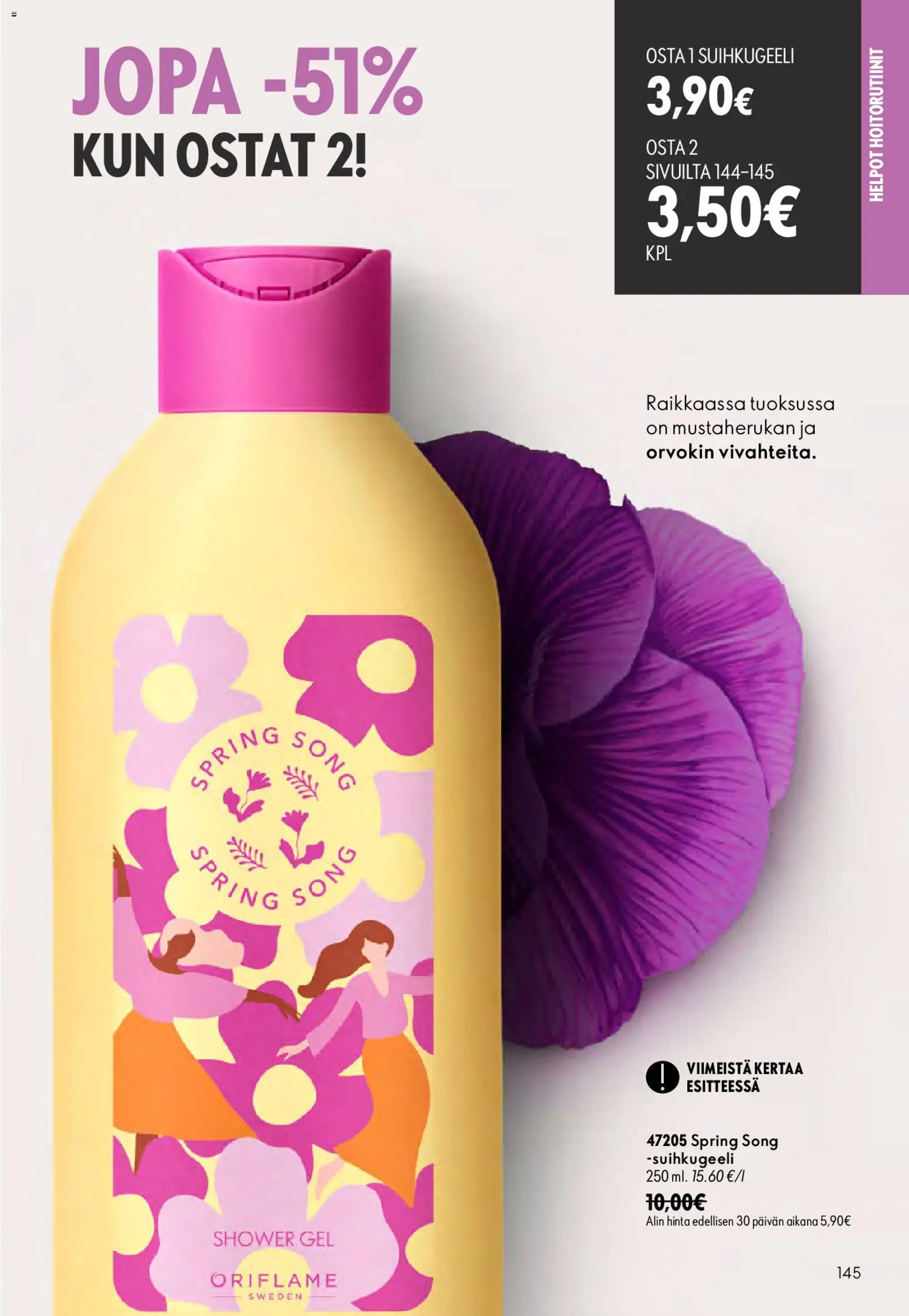 Oriflame tarjoukset – voimassa 26/08/2026 alkaen | Sivu: 145 | Tuotteet: Suihkugeeli
