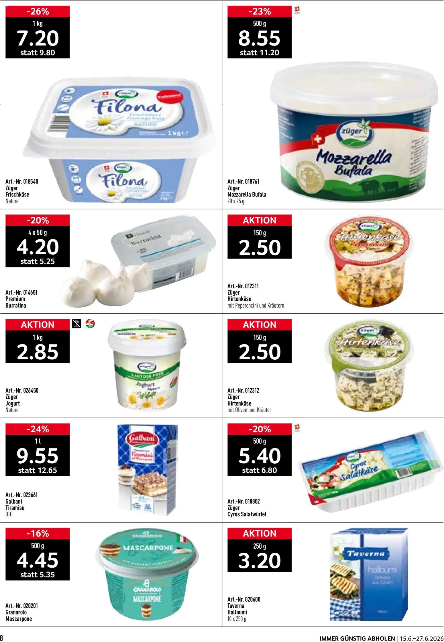 Prodega aktionen Summertime – gültig ab 15.06.2026 | Seite: 8 | Produkte: Mascarpone