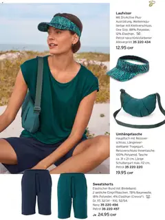 Tchibo aktionen Active ab 23.06.2026 gültig | Seite: 6 | Produkte: Sweatshorts, Tasche